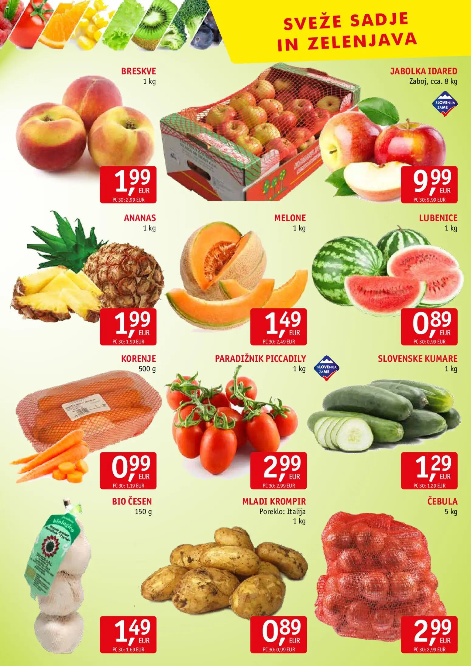 Novi Jager katalog ponudbe – veljaven od 10.06.2026 | Stran: 8 | Izdelki: Jabolka, Paradiznik, Zelenjava, Cesen