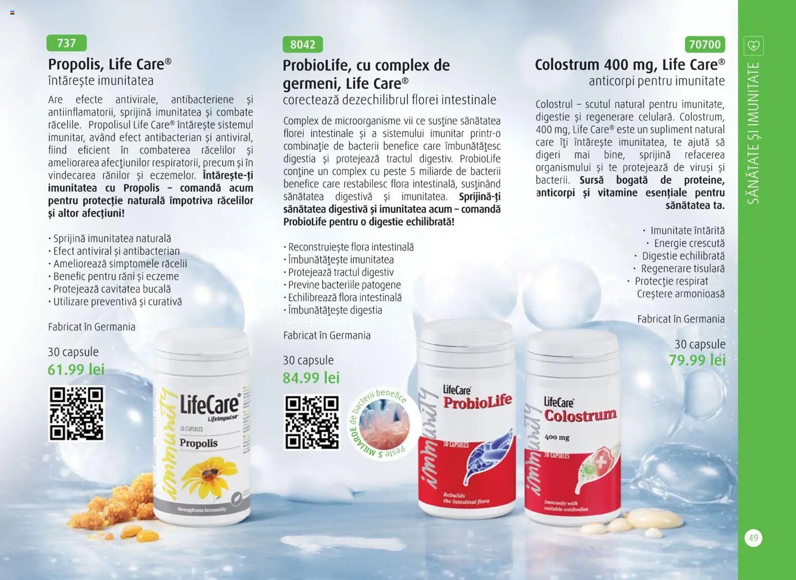 Noul catalog Life Care – valabil de la 01.04.2026 | Pagină: 51 | Produse: Pește, Propolis