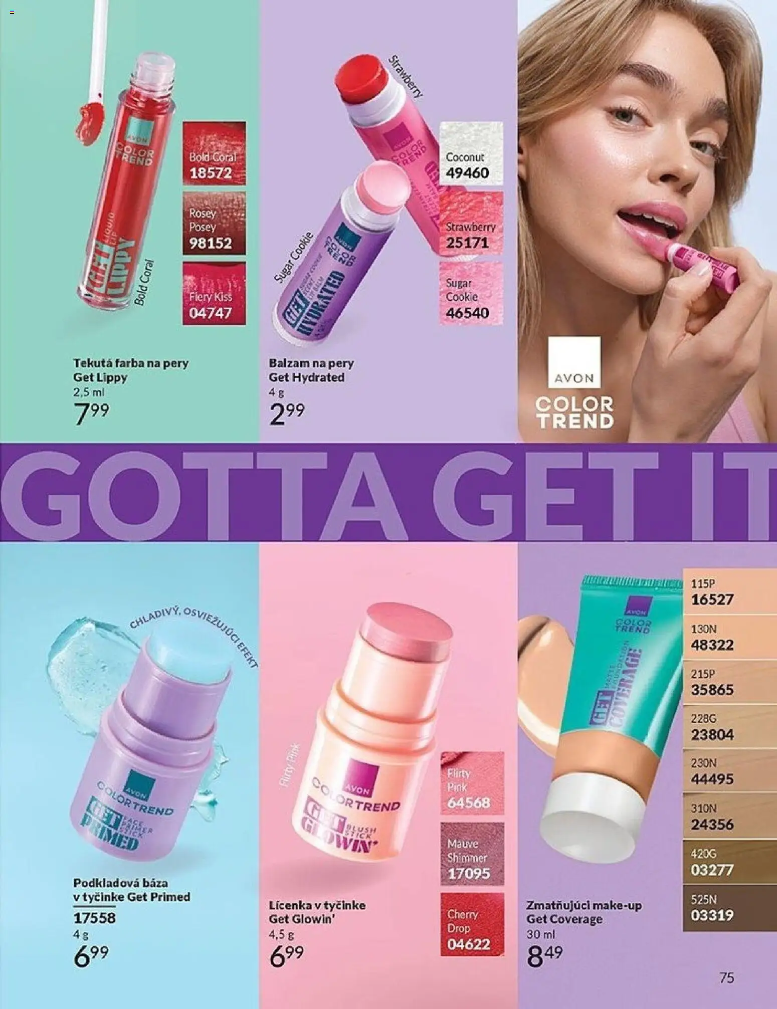 Nové Avon akcie – leták je platný od 01.03.2026 | Strana: 75 | Produkty: Lícenka