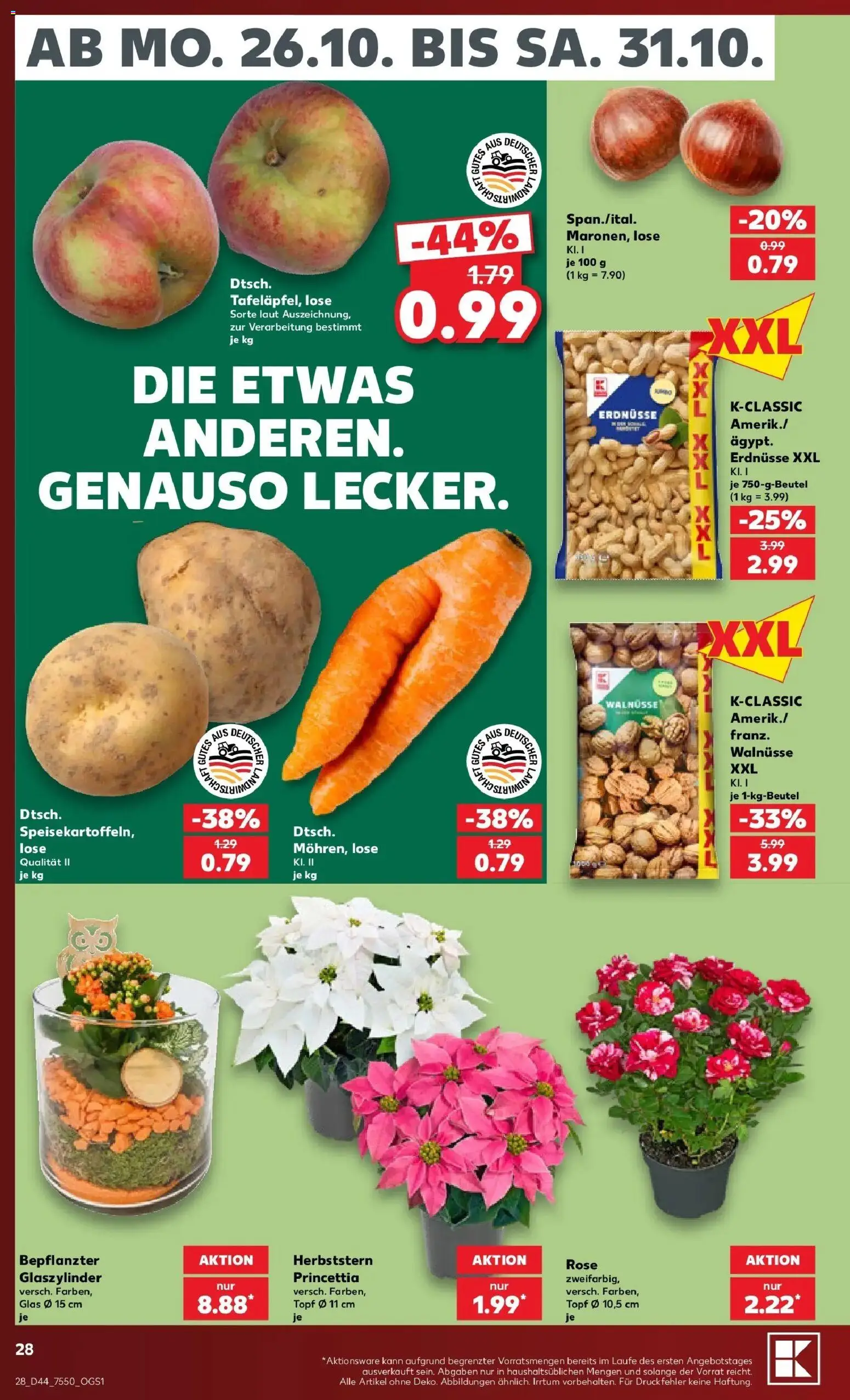 Prospekt Kaufland ab 26.10.2026 » Angebote Online zum Blättern | Seite: 32 | Produkte: Erdnüsse, Walnüsse