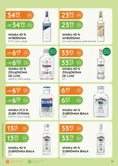 Pogląd oferty "Eurocash gazetka - Katalog Alkoholowy" - ważna od 01.06.2026 | Strona: 14 | Produkty: Żubrówka, Żubrówka biała wódka, Wódka