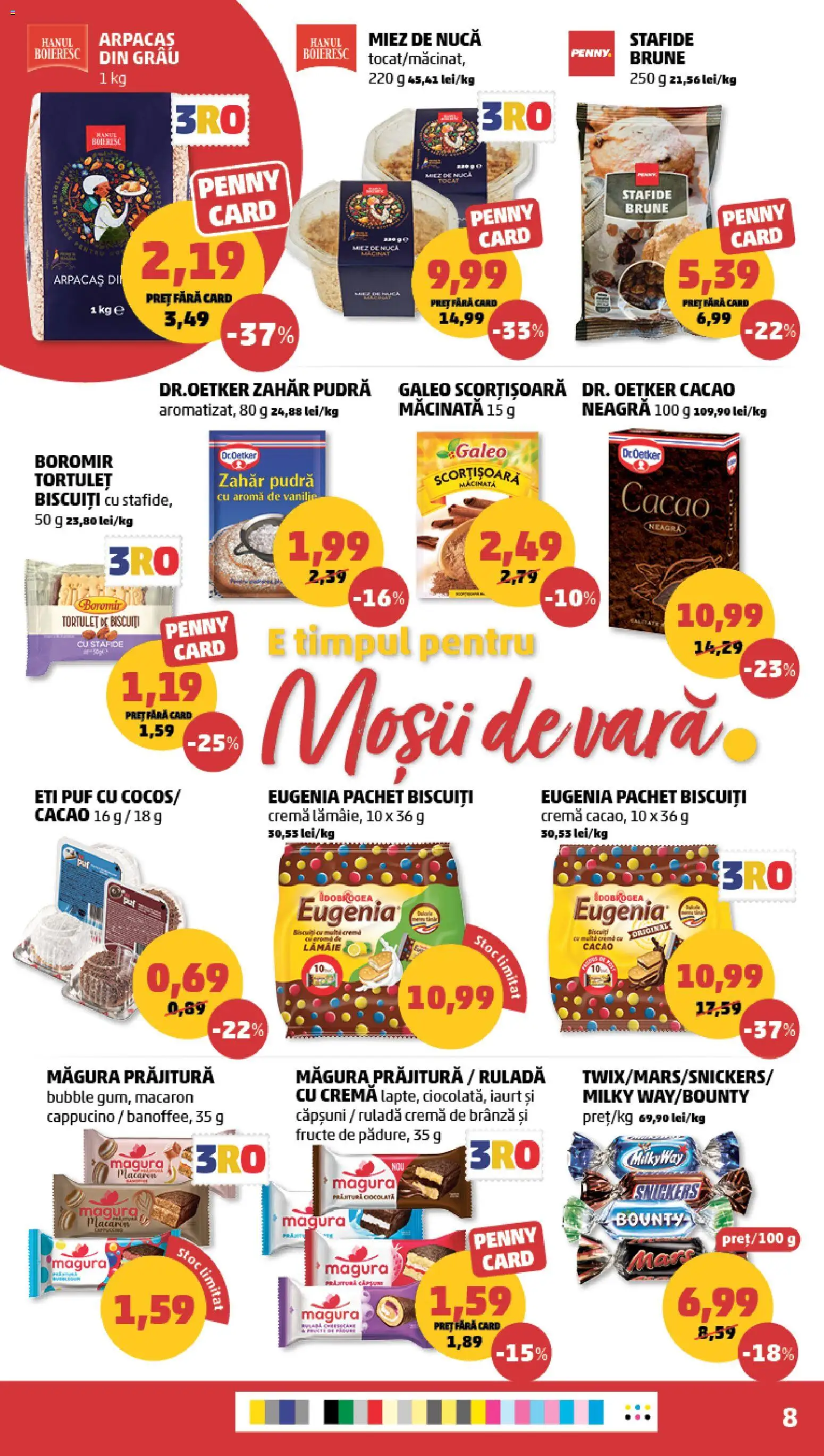 Noul catalog PENNY – valabil de la 27.05.2026 | Pagină: 8 | Produse: Prăjitură, Cremă de brânză, Căpșuni, Zahăr