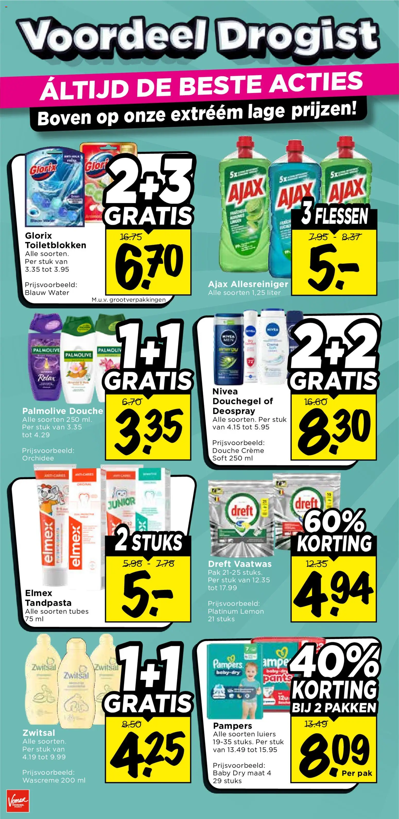 {H1} | Pagina: 15 | Producten: Tandpasta, Allesreiniger, Pampers, Crème