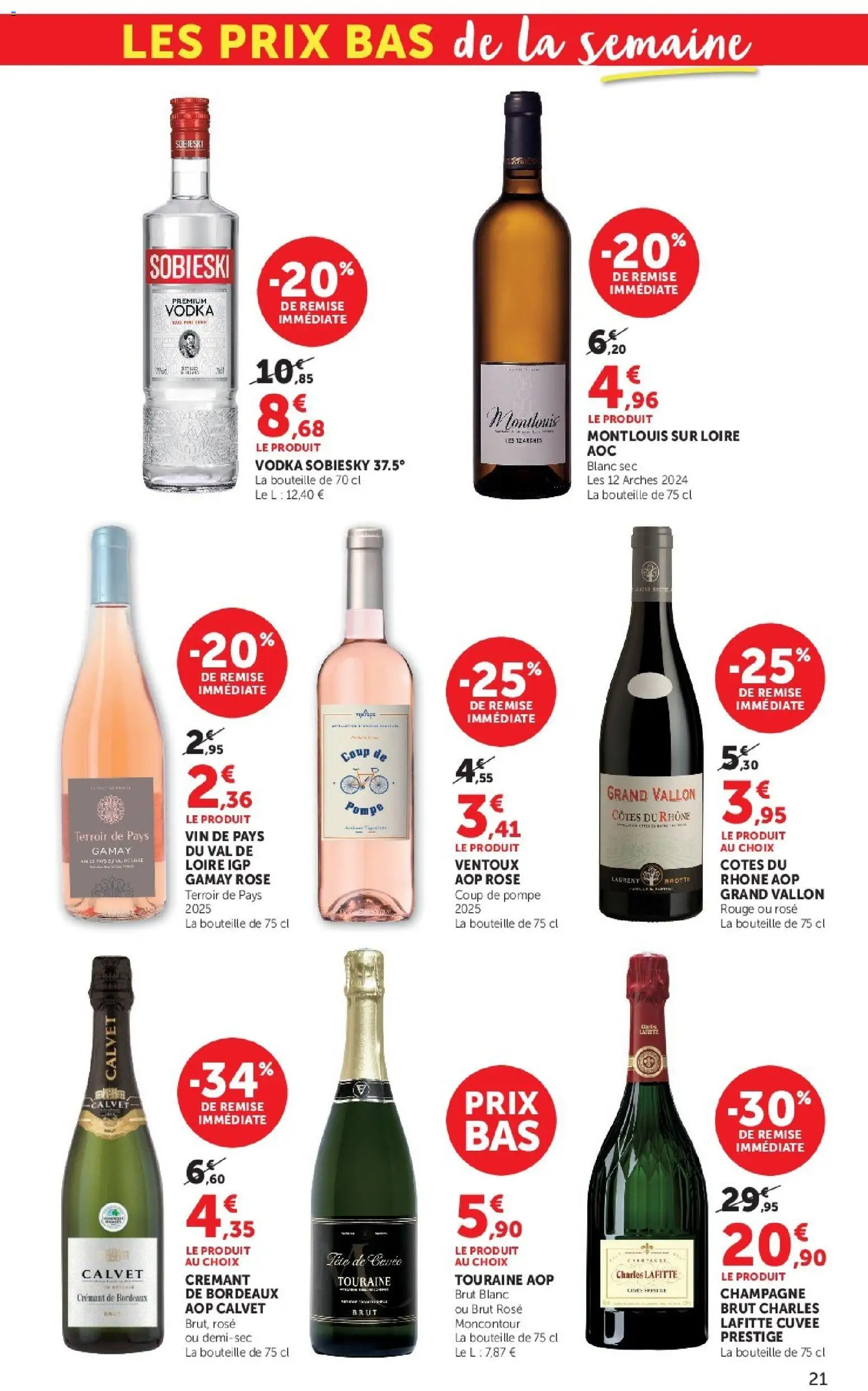 {H1} | Page: 21 | Produits: Vodka, Champagne, Crémant, Vin