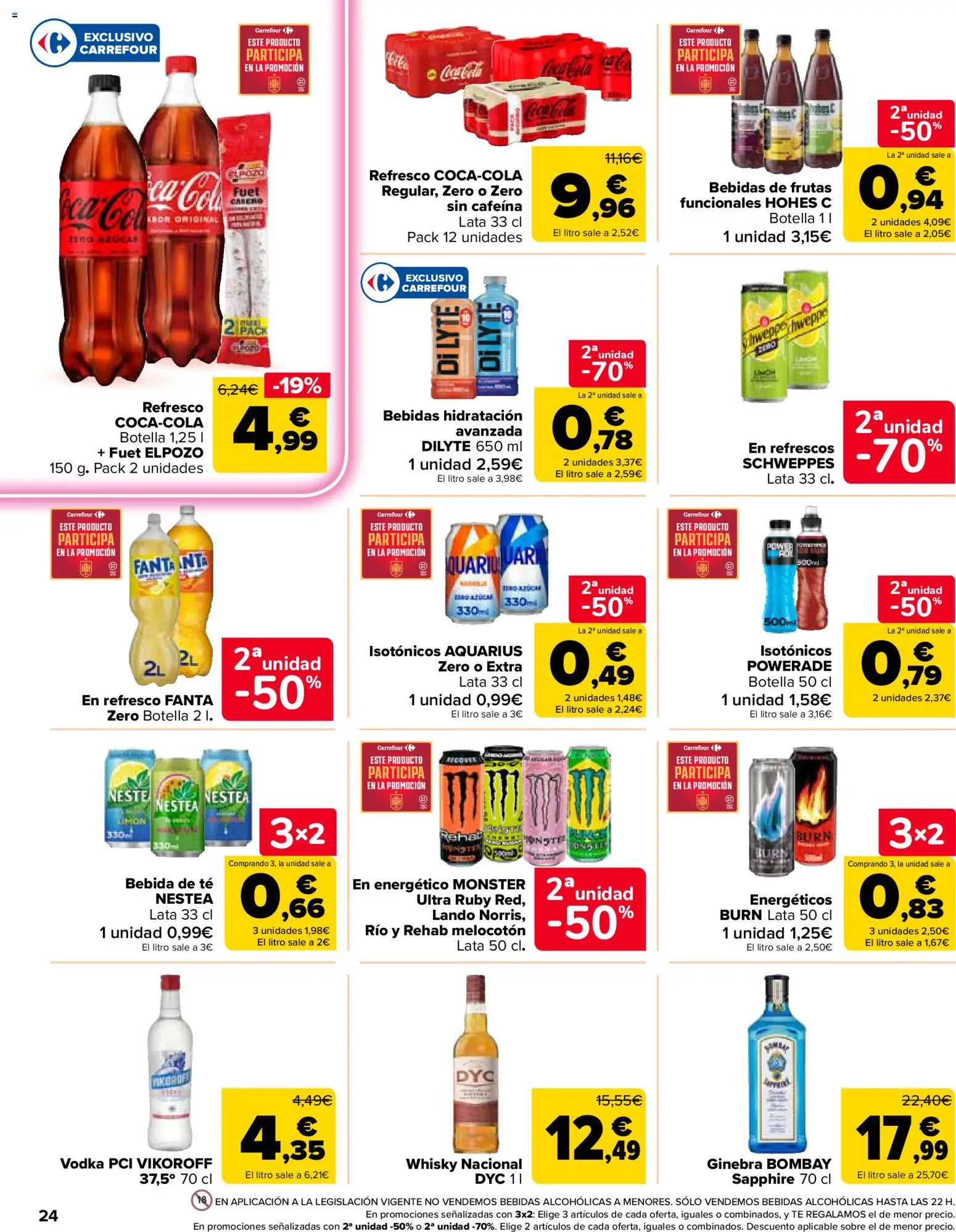 Carrefour Market folleto │ válido desde el 26.05.2026 | Página: 24 | Productos: Ginebra, Té, Vodka, Whisky