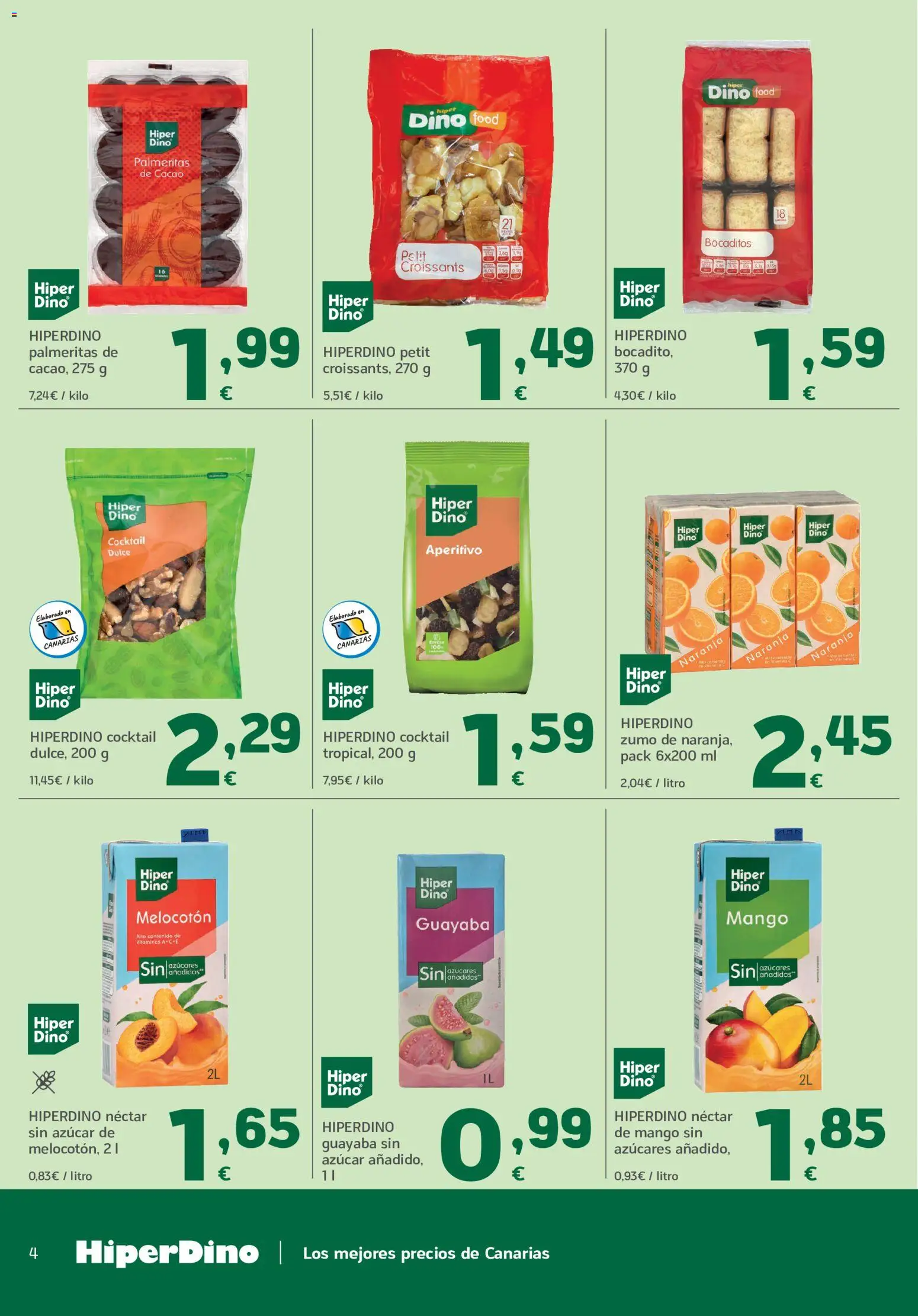 HiperDino Nuestra marca, tu mejor apuesta │ válido desde el 09/09/2026 | Página: 4 | Productos: Dulce, Mango, Néctar, Cacao