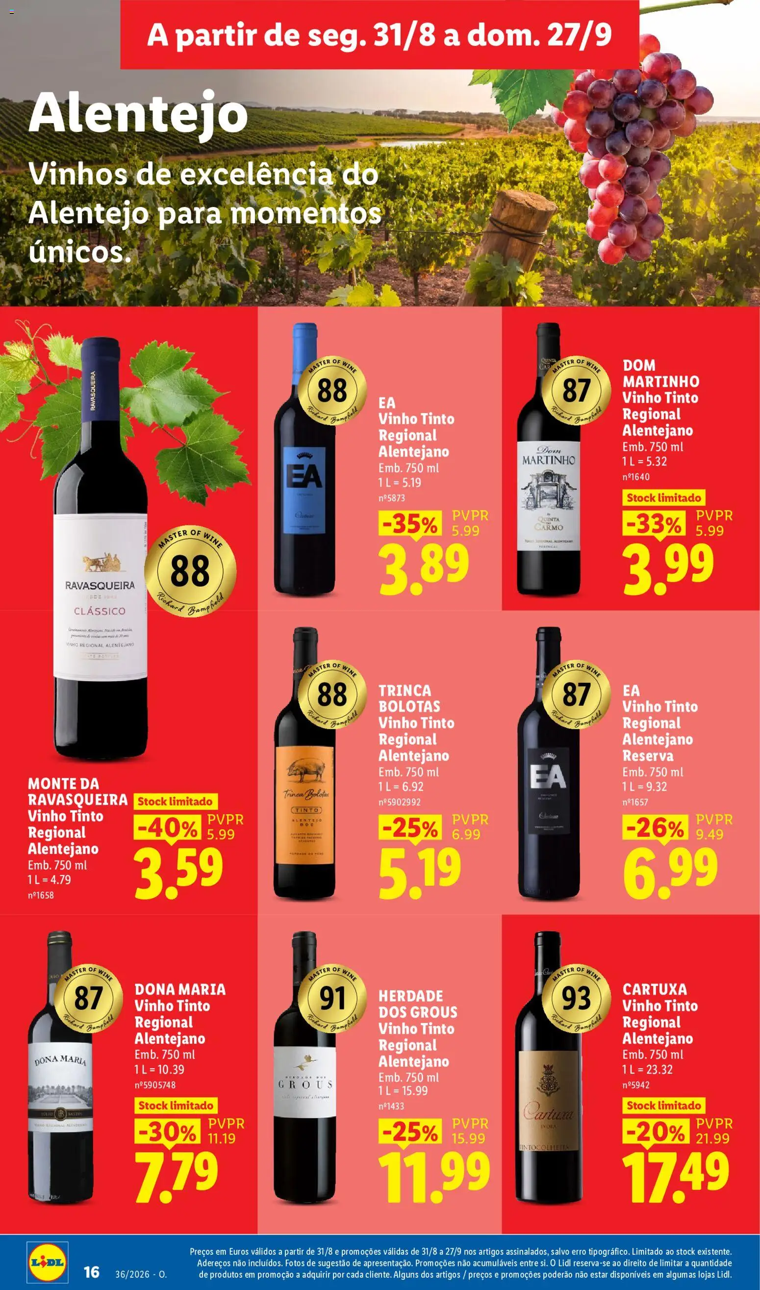 Lidl Folheto Especial │ válido de 31/08/2026 | Página: 16 | Produtos: Vinho, Vinho tinto