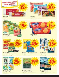 Matöppet erbjudanden - Förhandsvisning av reklamblad från butik Matöppet aktuell från 22/06/2026 | Sida: 3 | Produkter: Salt, Digestive, Galler, Mango