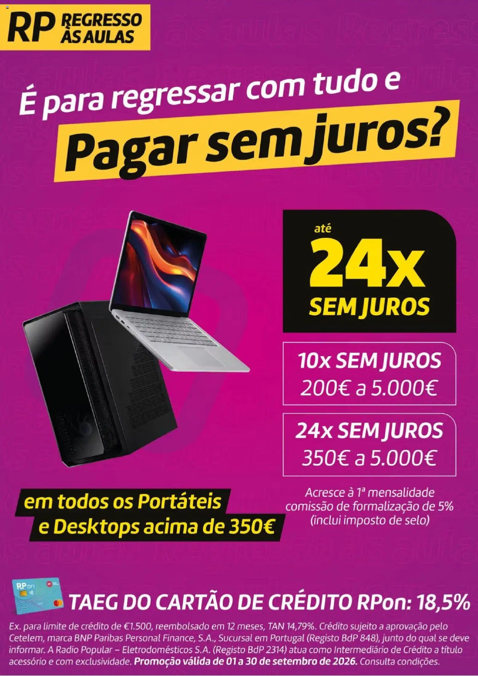 Radio Popular É para regressar resso asaul com tudo, mesmo tudo │ válido de 01/09/2026 | Página: 67 | Produtos: Rádio
