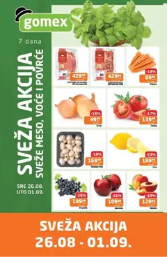 Gomex katalog Sveža akcija - pregled Gomex kataloga - važi od 26.08.2026