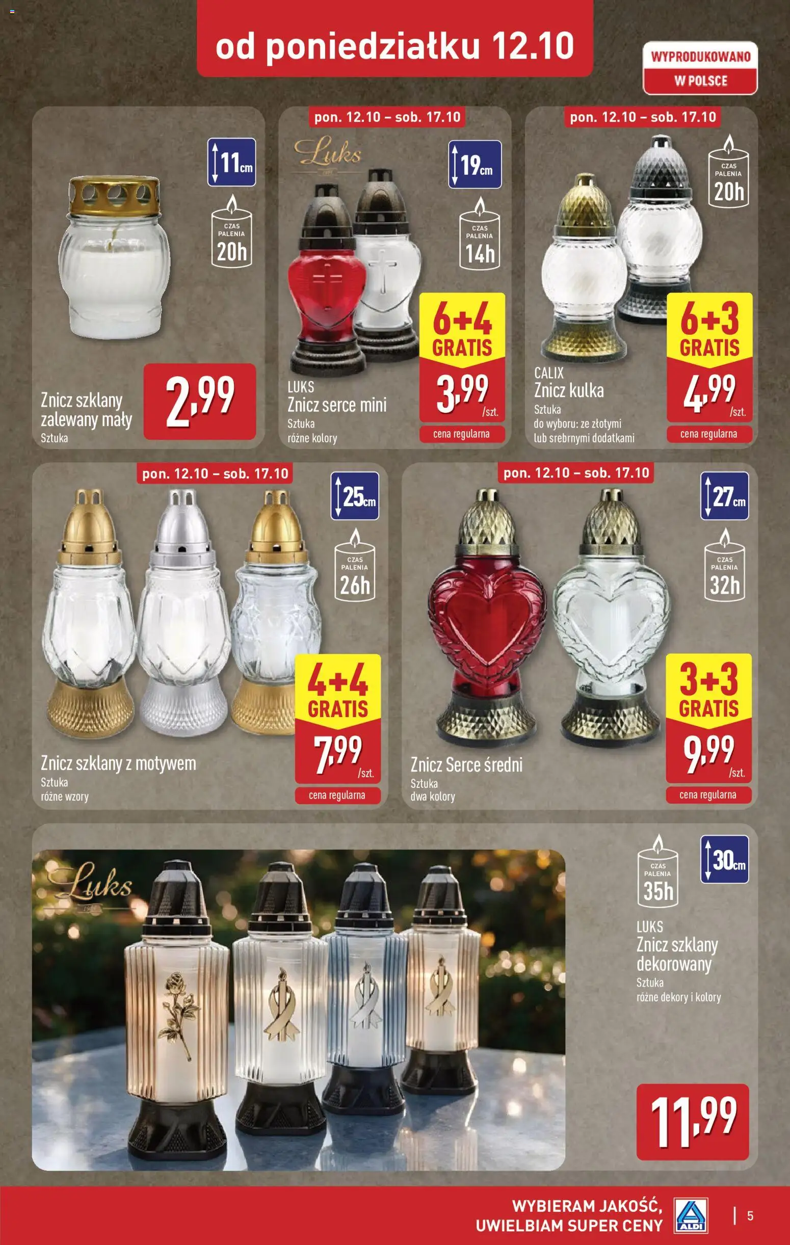 Aldi gazetka - Znicze i stroiki od 12.10.2026 | Strona: 5