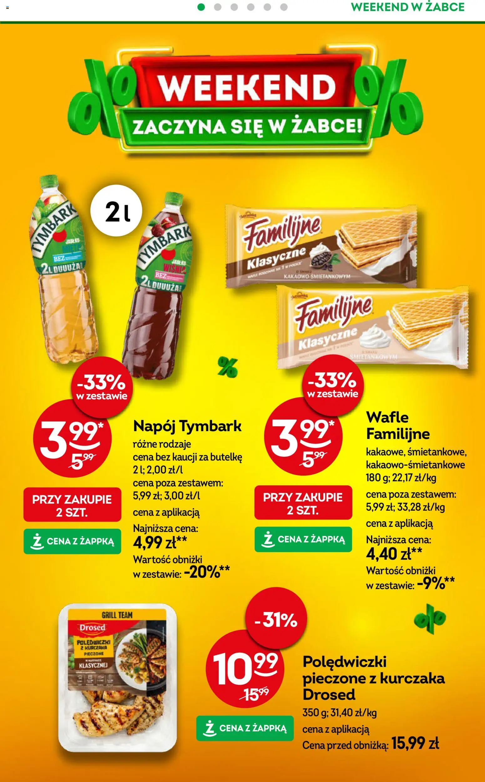 Żabka gazetka - Weekendowe promocje od 03.07.2026 | Strona: 2 | Produkty: Wafle, Grill