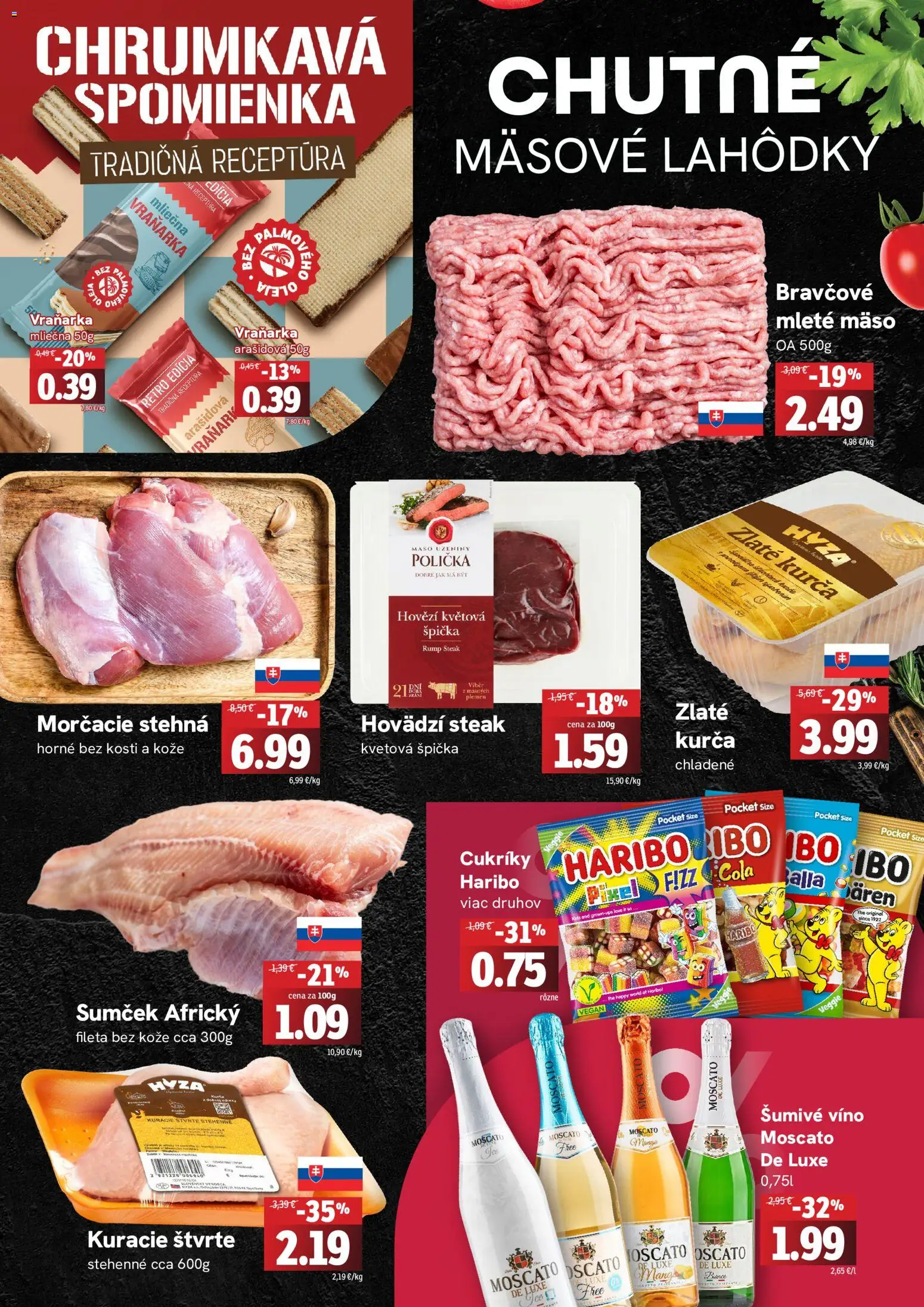 Nové Fresh akcie – leták je platný od 22.10.2026 | Strana: 2 | Produkty: Kuracie štvrte, Steak, Kurča, Šumivé víno