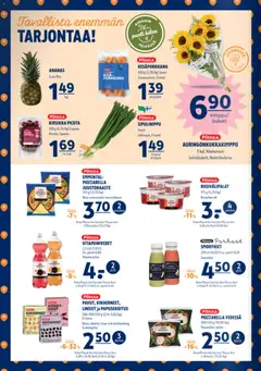 K-Supermarket-mainoslehti voimassa 02/07/2026 alkaen | Sivu: 2 | Tuotteet: Mozzarella, Juustoraaste, Linssit, Ananas