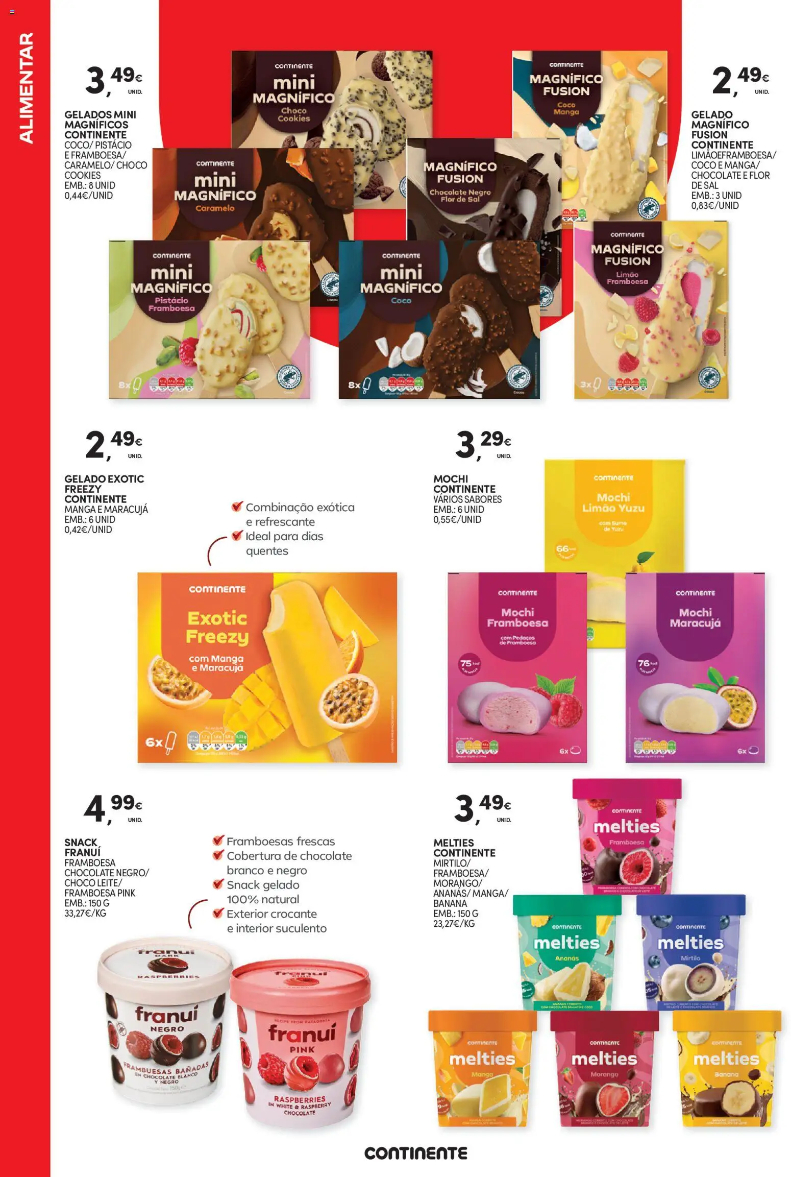 Continente - Férias de Verão  Abre espaço para a distração │ válido de 23/06/2026 | Página: 36 | Produtos: Banana, Sal, Gelado, Sumo