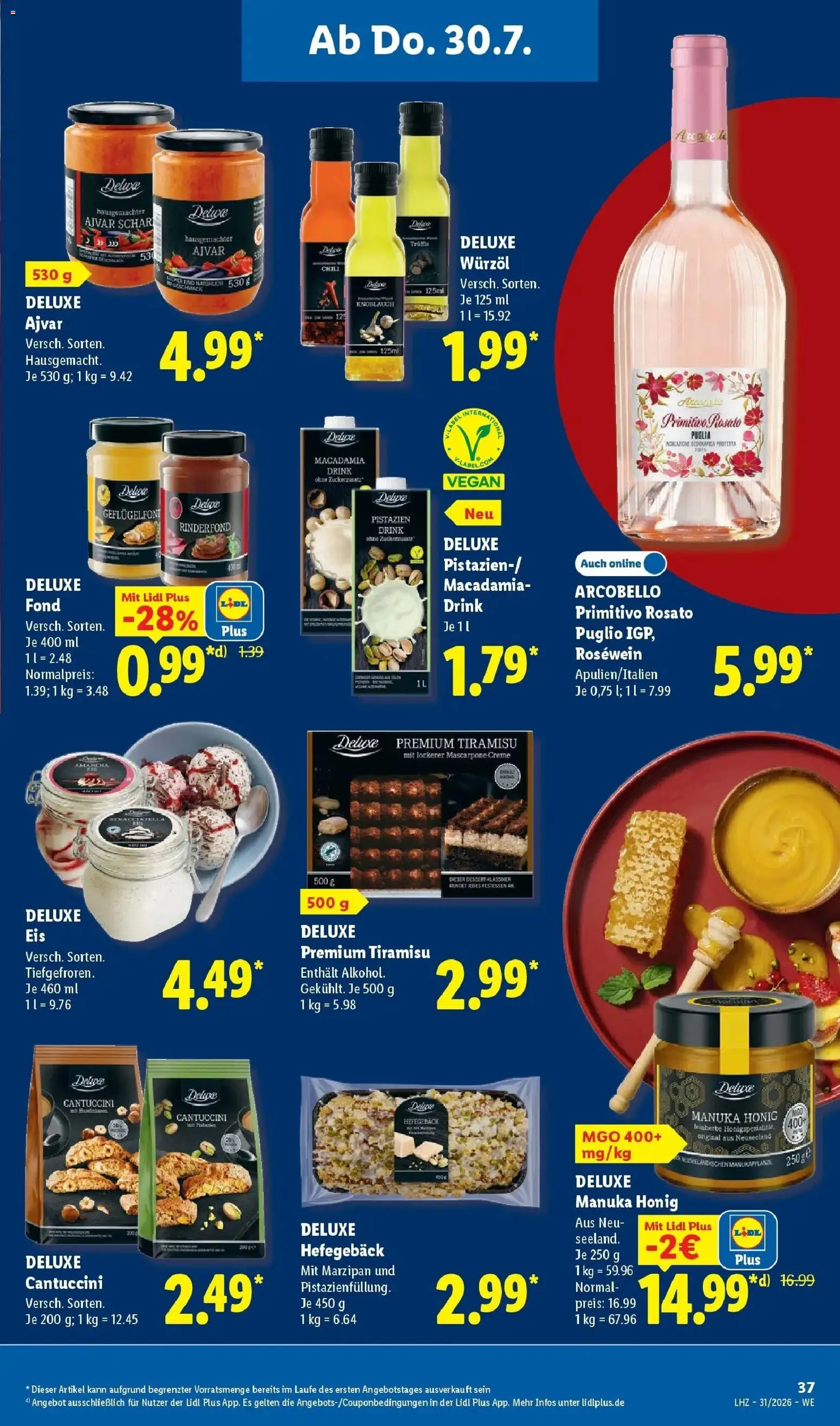 Lidl Prospekt Künzell – gültig ab 27.07.2026 | Seite: 57 | Produkte: Mascarpone, Rosewein, Pistazien, Creme