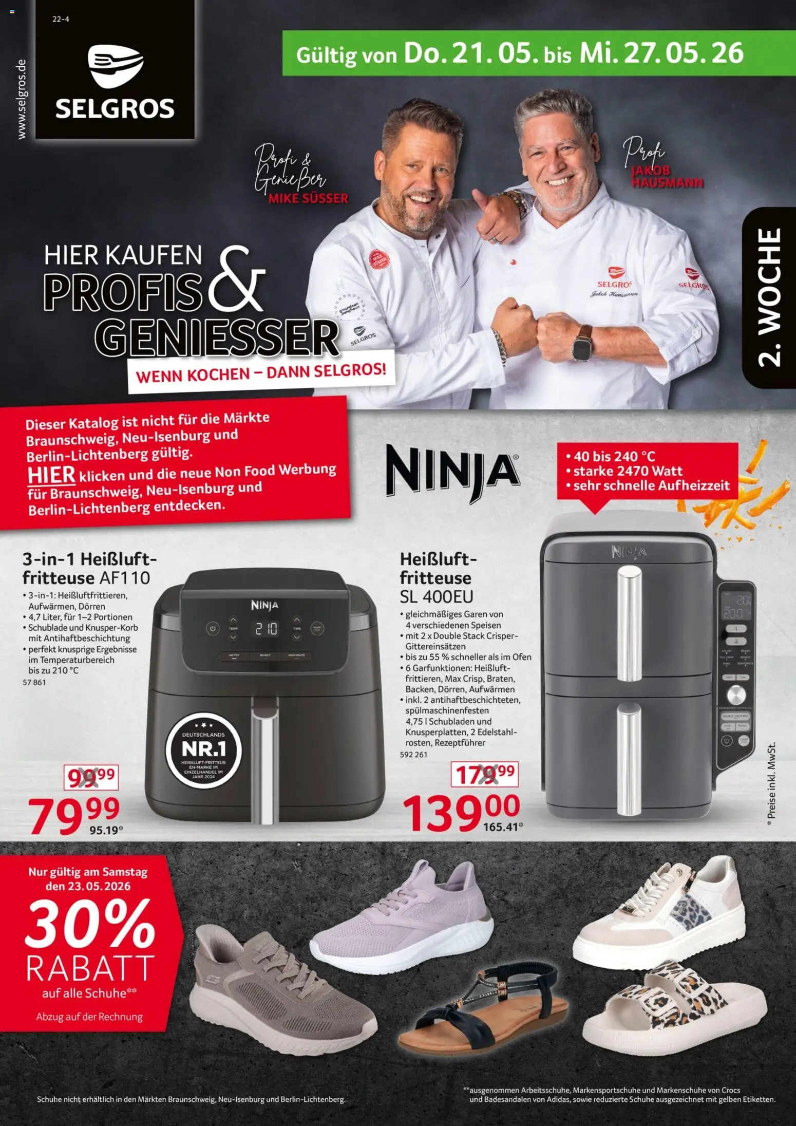 Selgros Non Food – gültig ab 21.05.2026 | Seite: 1 | Produkte: Ofen, Fritteuse
