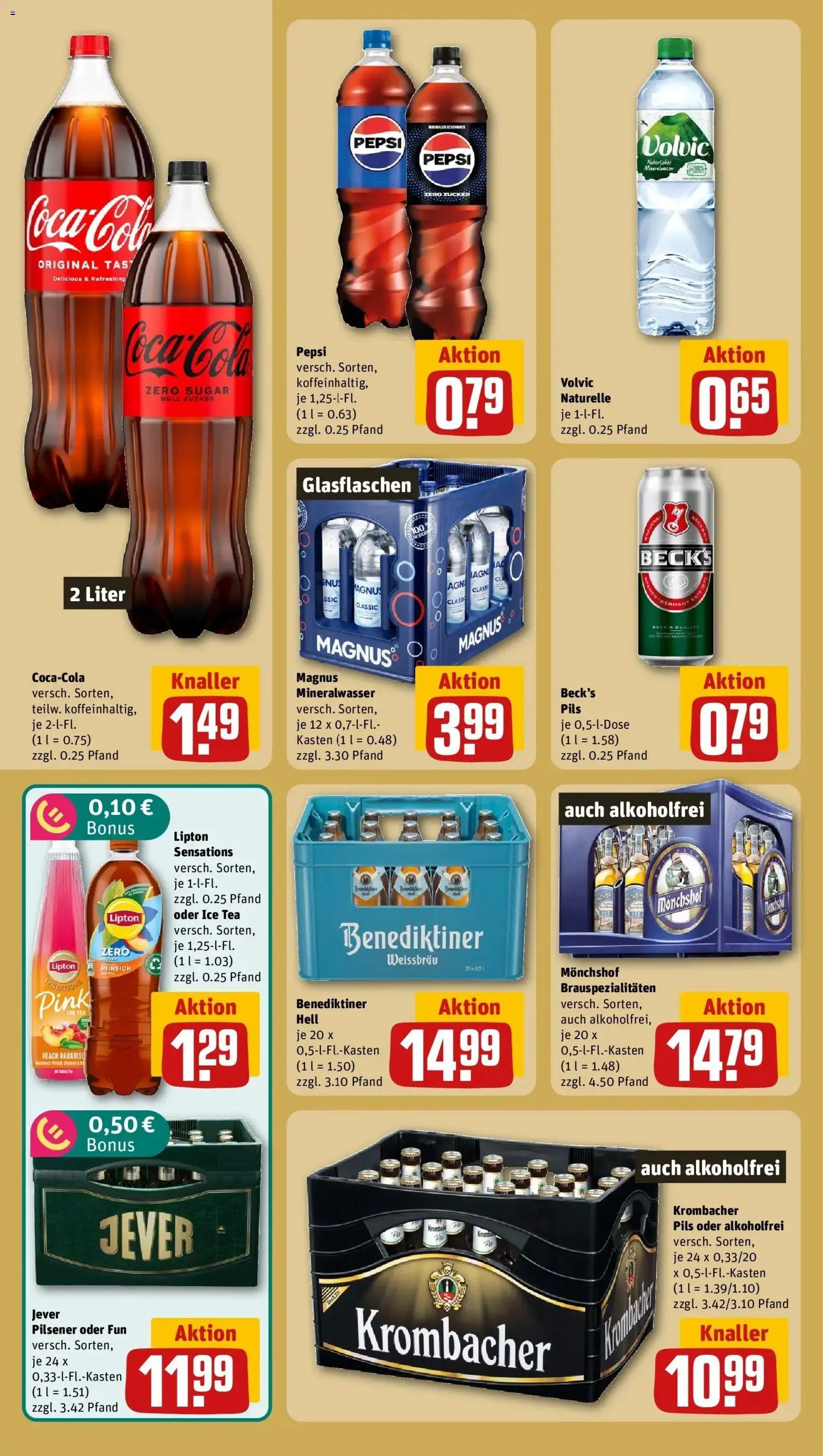 REWE Prospekt ab 24.08.2026 zum Blättern » Angebote | Seite: 16 | Produkte: Zucker, Jever, Krombacher, Pepsi