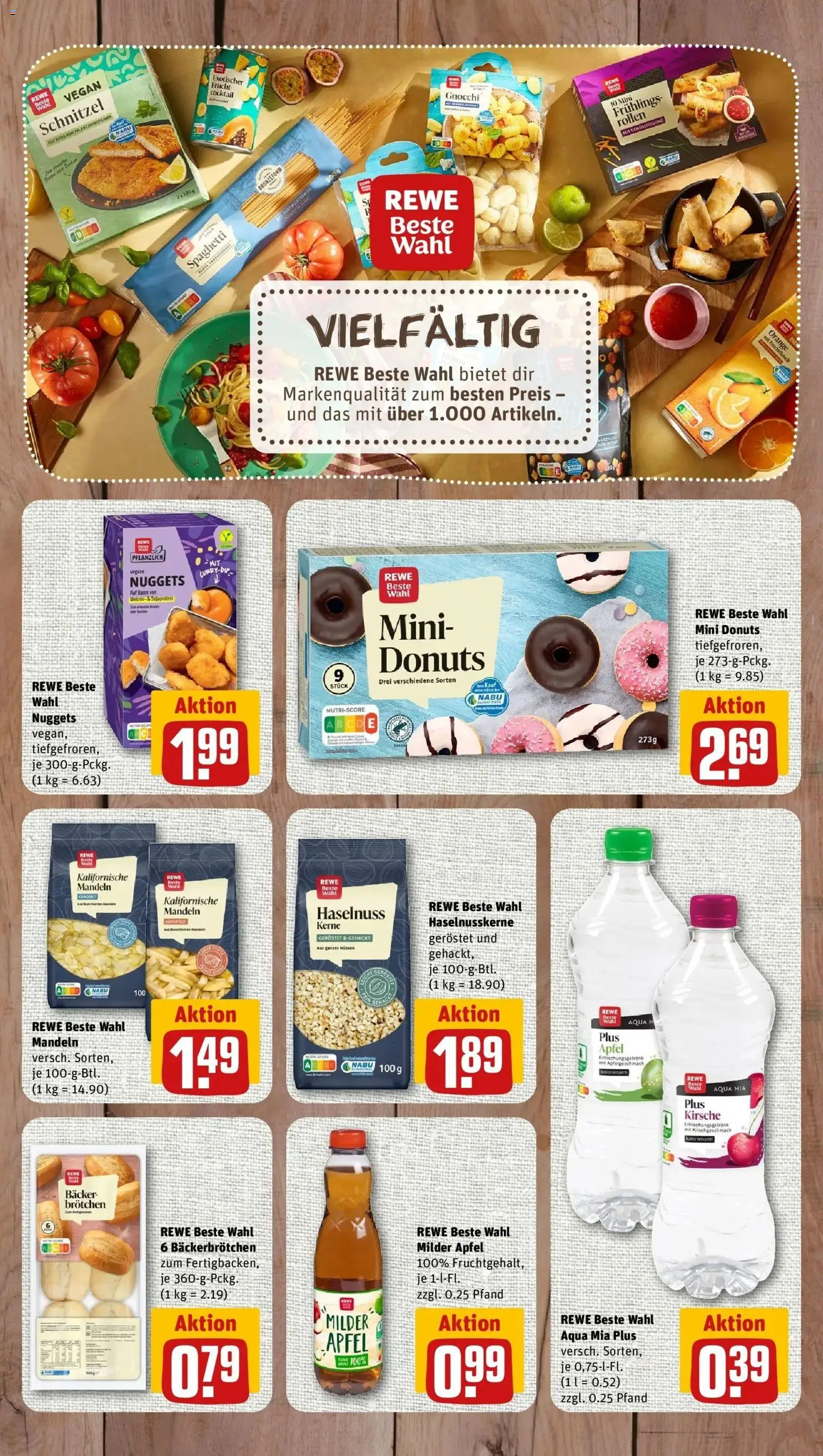 REWE Prospekt ab 12.10.2026 zum Blättern » Angebote | Seite: 8 | Produkte: Gnocchi, Spaghetti, Äpfel, Mandeln