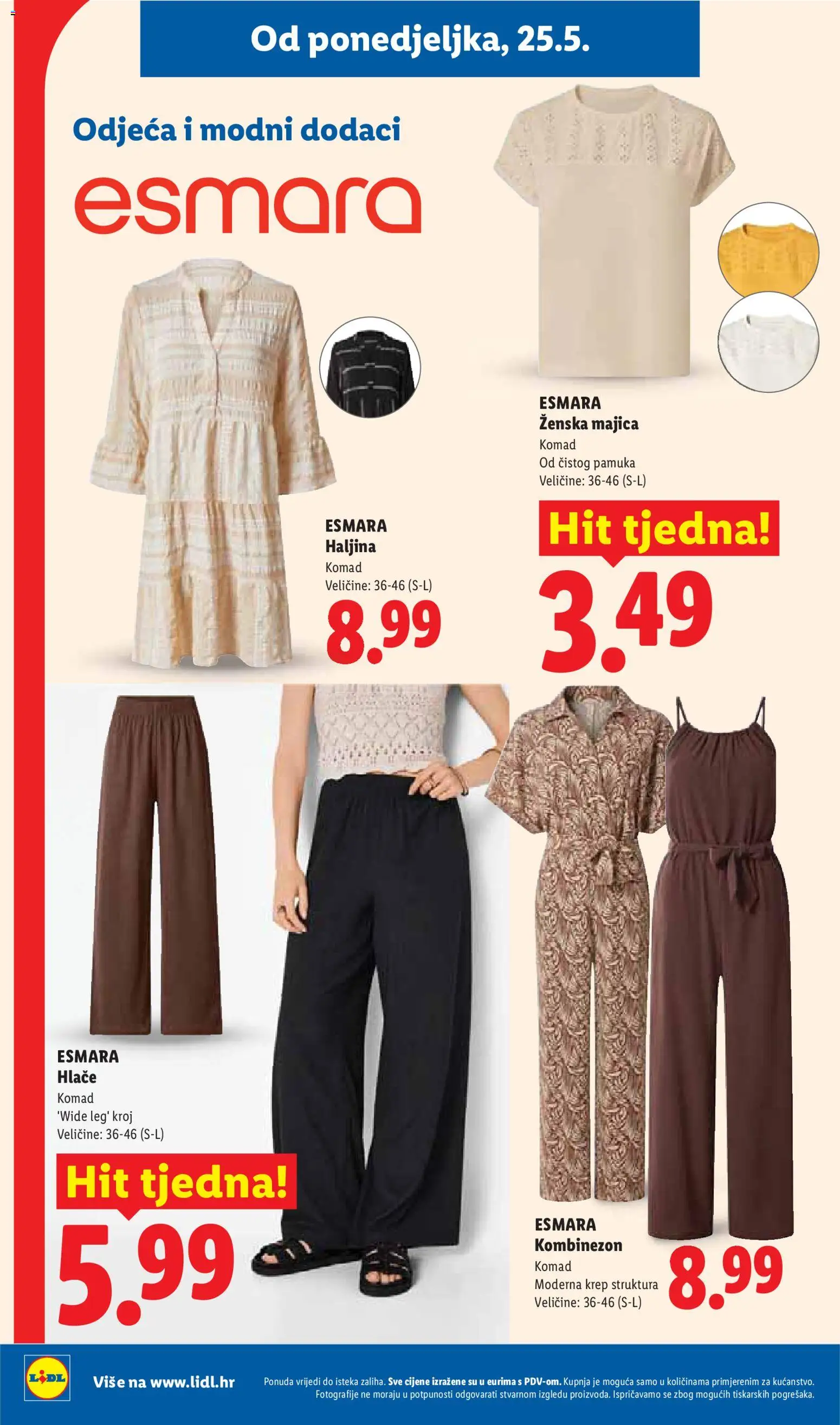 Lidl katalog | vrijedi od 25.05.2026 | Stranica: 26 | Proizvodi: Majica, Hlače, Kombinezon, Haljina