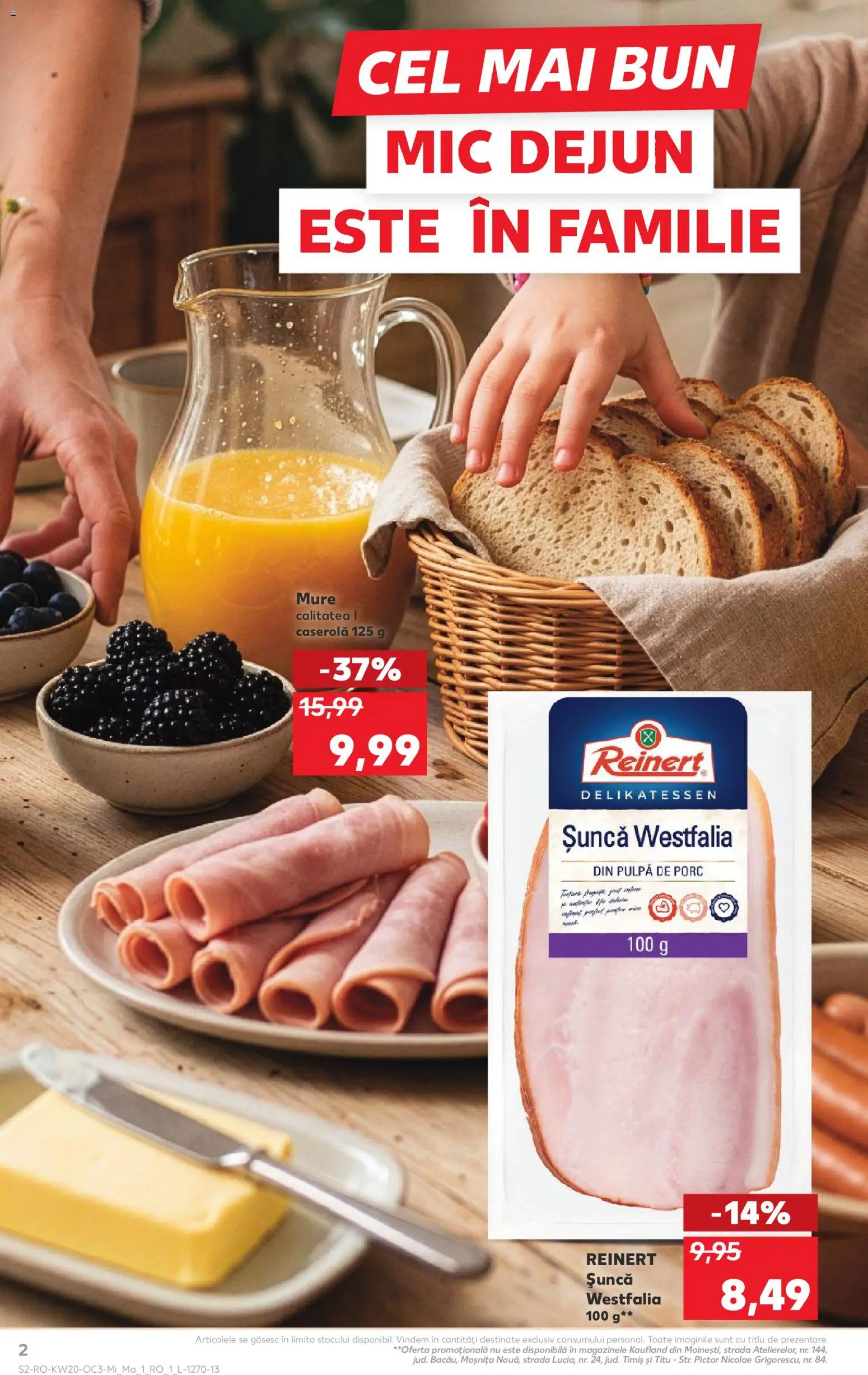Noul catalog Kaufland – valabil de la 13.05.2026 | Pagină: 2 | Produse: Șuncă