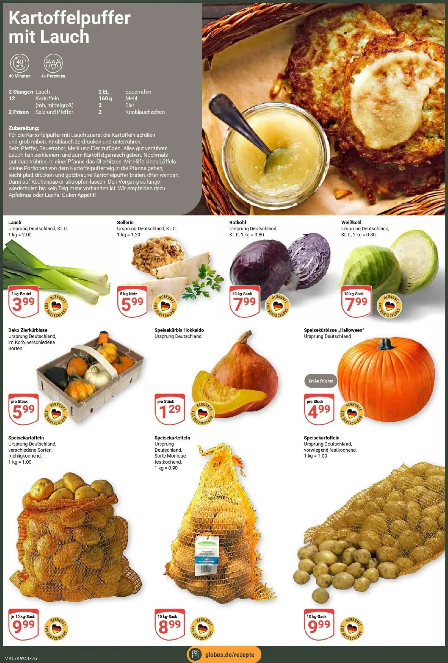 Globus Prospekt Völklingen (ab 05.10.2026) » Angebote online | Seite: 2 | Produkte: Kartoffeln, Salz, Knoblauch, Lauch