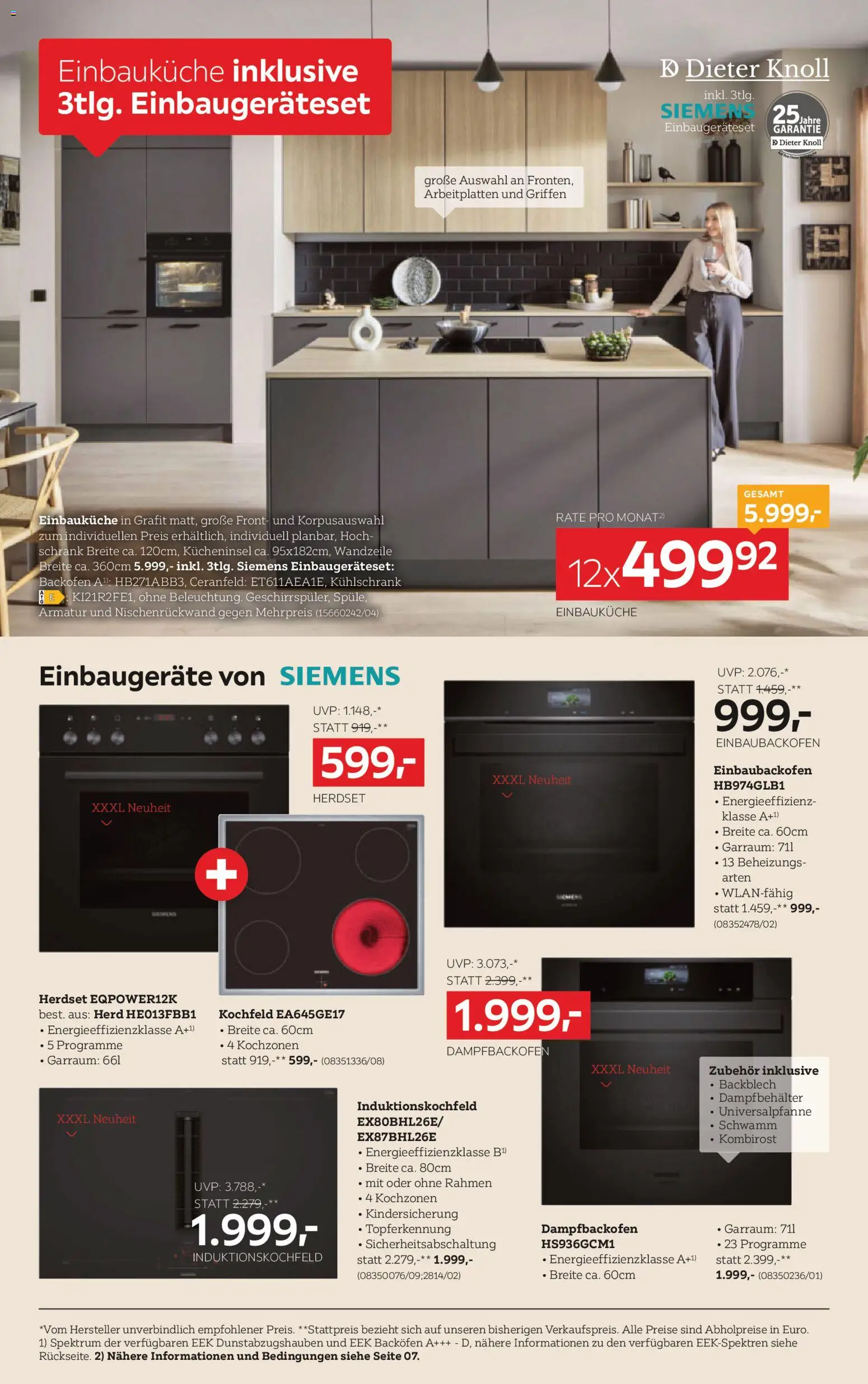 XXXLutz - Küchen gültig ab 28.07.2026 | Seite: 4 | Produkte: Kühlschrank, Herd, Kochfeld, Schrank