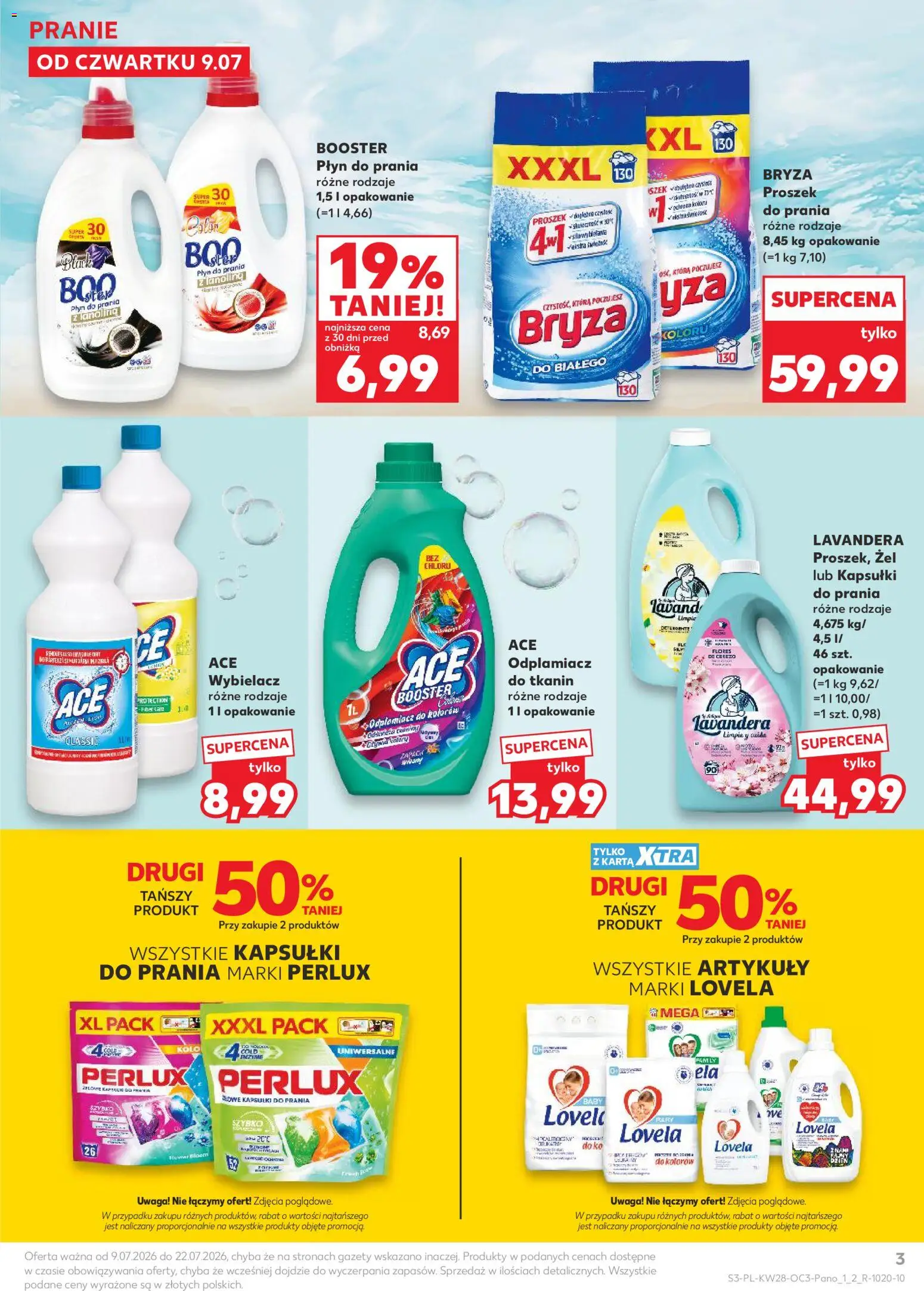 Kaufland Polsko leták - Letnie porządki od 09.07.2026 | Strana: 3 | Produkty: Kolo, Lovela