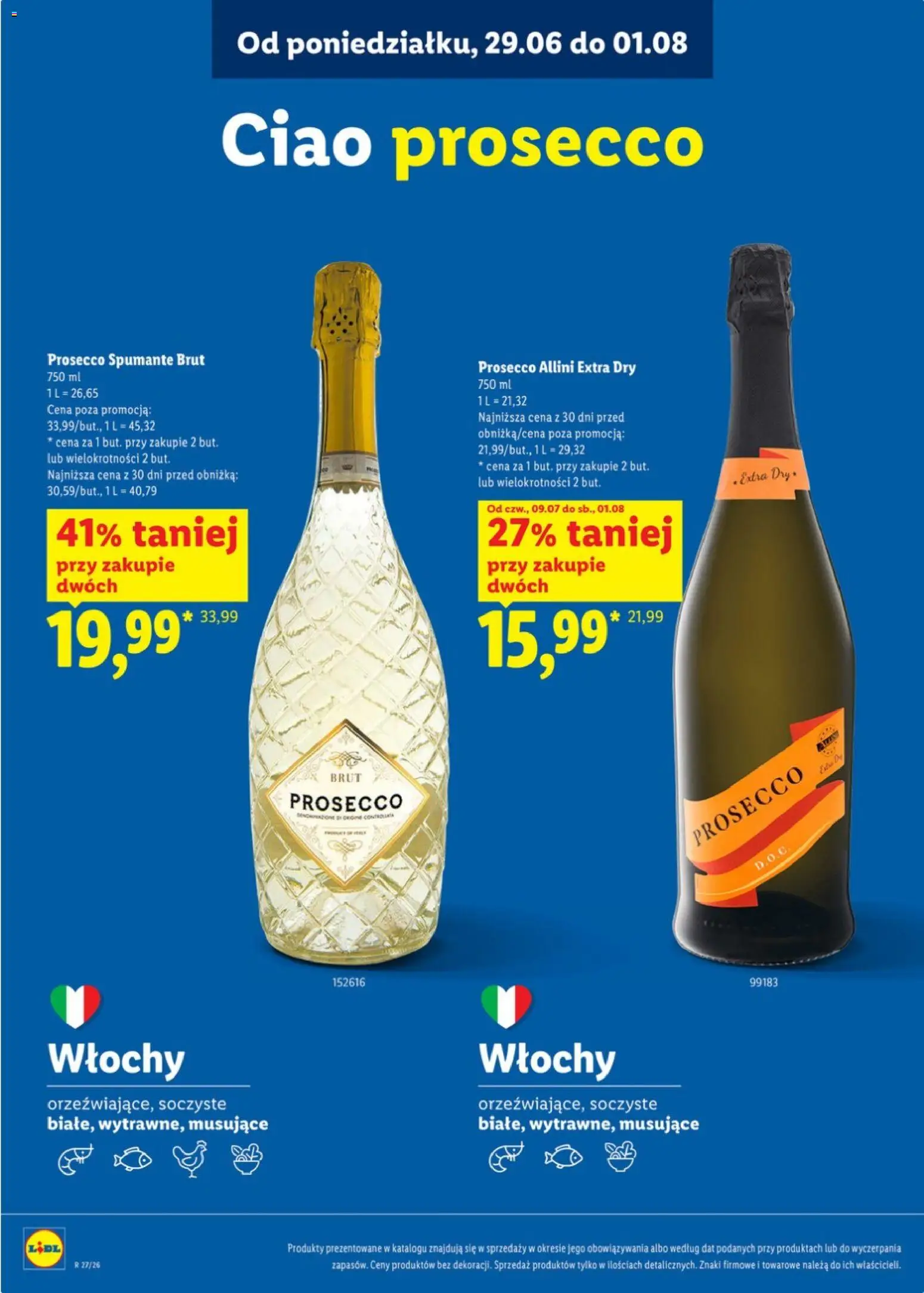 Lidl Katalog karta win od 29.06.2026 | Strona: 11 | Produkty: Prosecco
