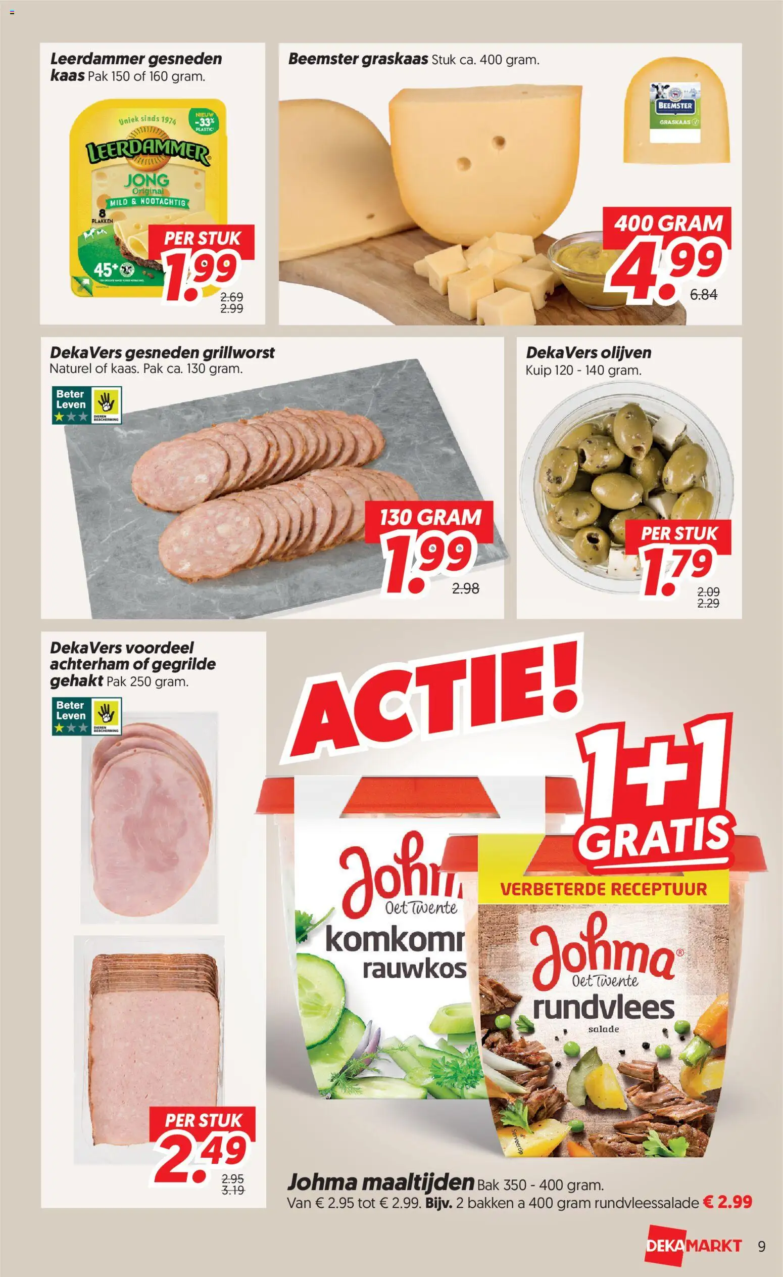 {H1} | Pagina: 9 | Producten: Kaas, Gehakt, Salade, Rundvlees