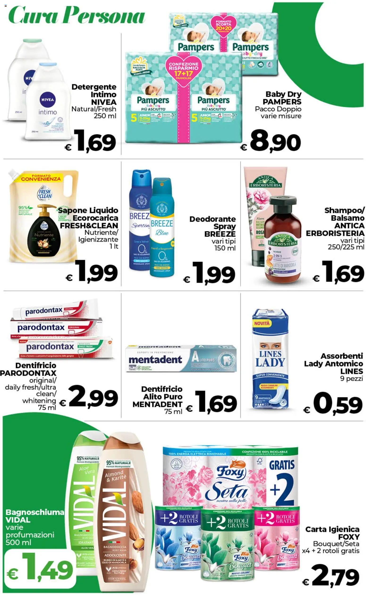 Volantino COOP del 09.06.2026 | Pagina: 19 | Prodotti: Carta igienica, Sapone, Burro, Pampers