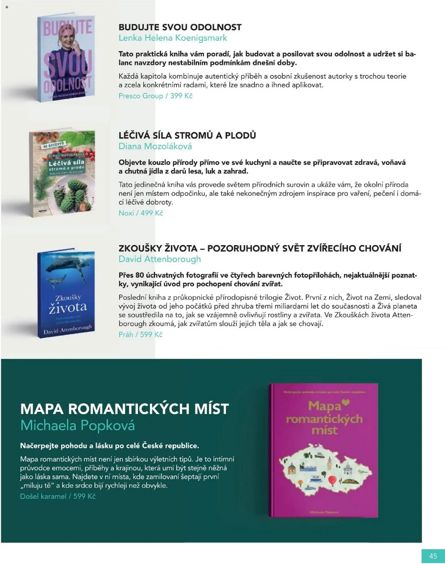 Knižní klub magazín od 01.09.2026 | Strana: 45 | Produkty: Kniha, Luk, Rostliny