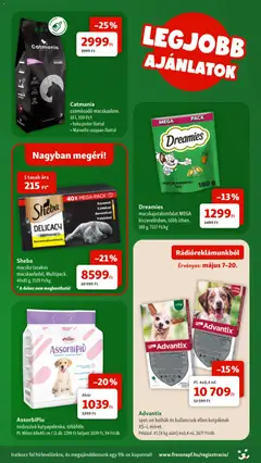 Fressnapf akciós újság - amely érvényes a következő dátumtól: 07.05.2026 | Oldal: 2 | Termékek: Púder, Kölni, Doboz, Szappan