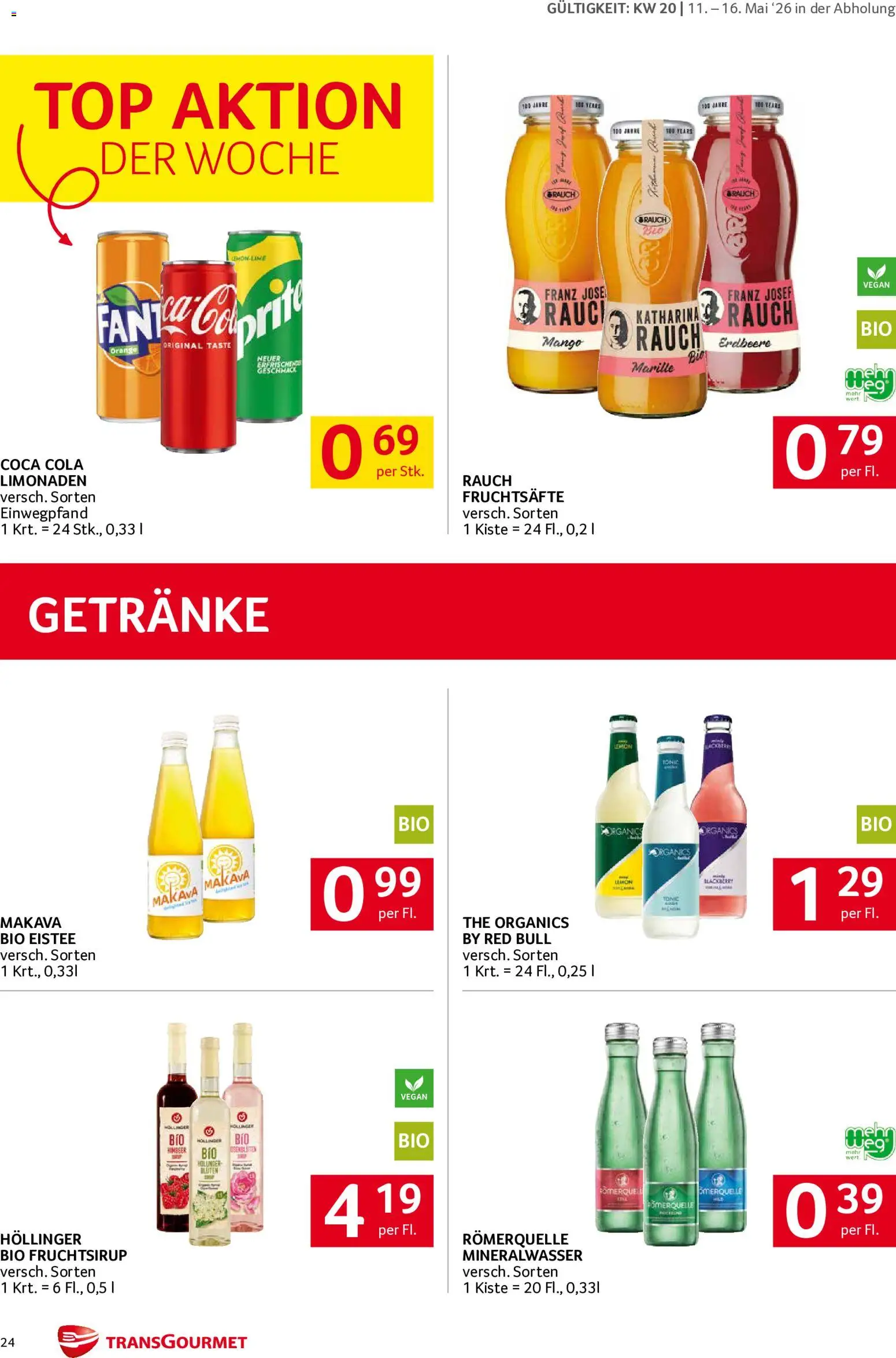 Transgourmet Flugblatt gültig ab 11.05.2026 | Seite: 24 | Produkte: Mango