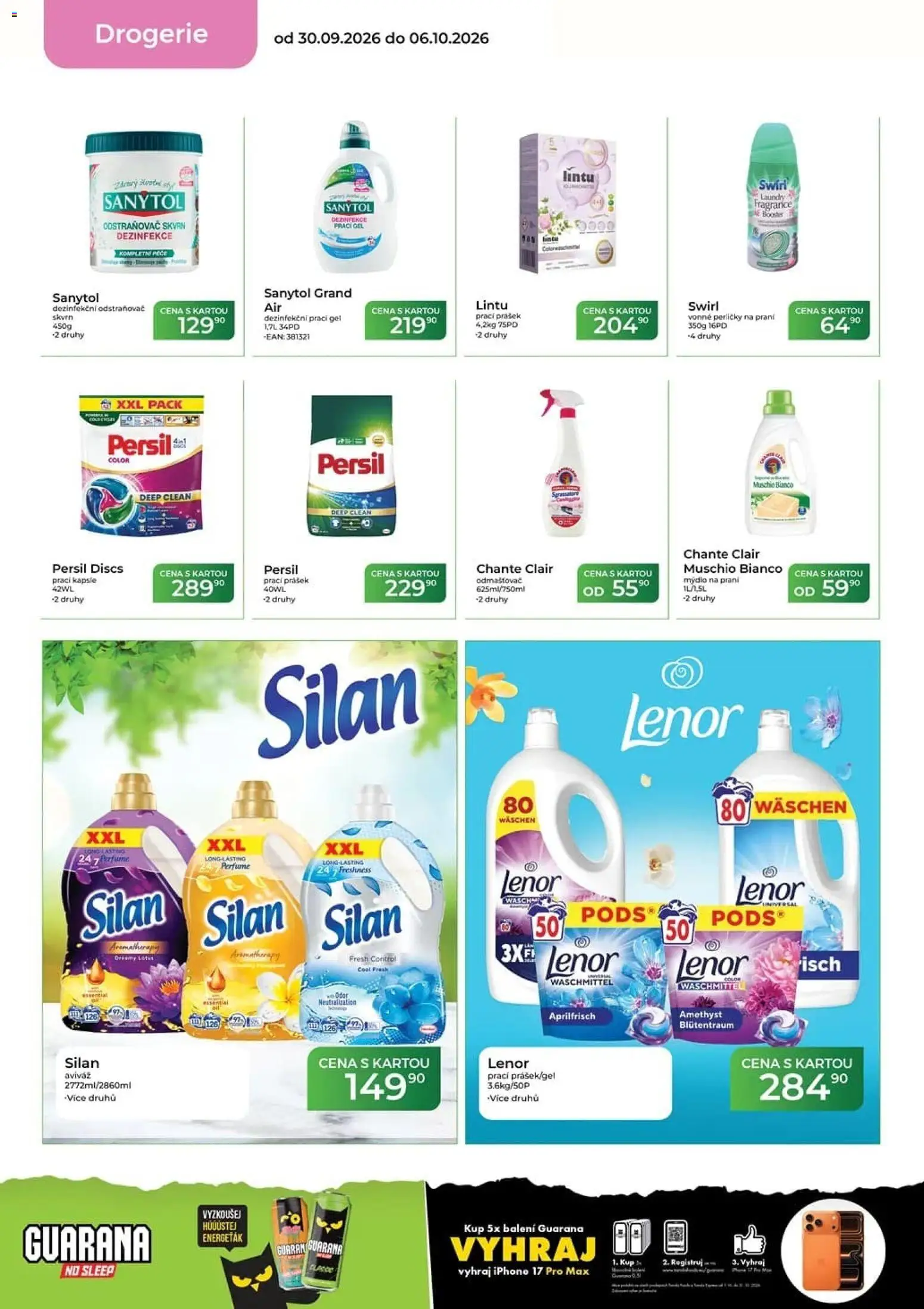 Tamda Foods leták od 30.09.2026 | Strana: 52 | Produkty: Aviváž, Lenor, Prací gel, Prací Prášek