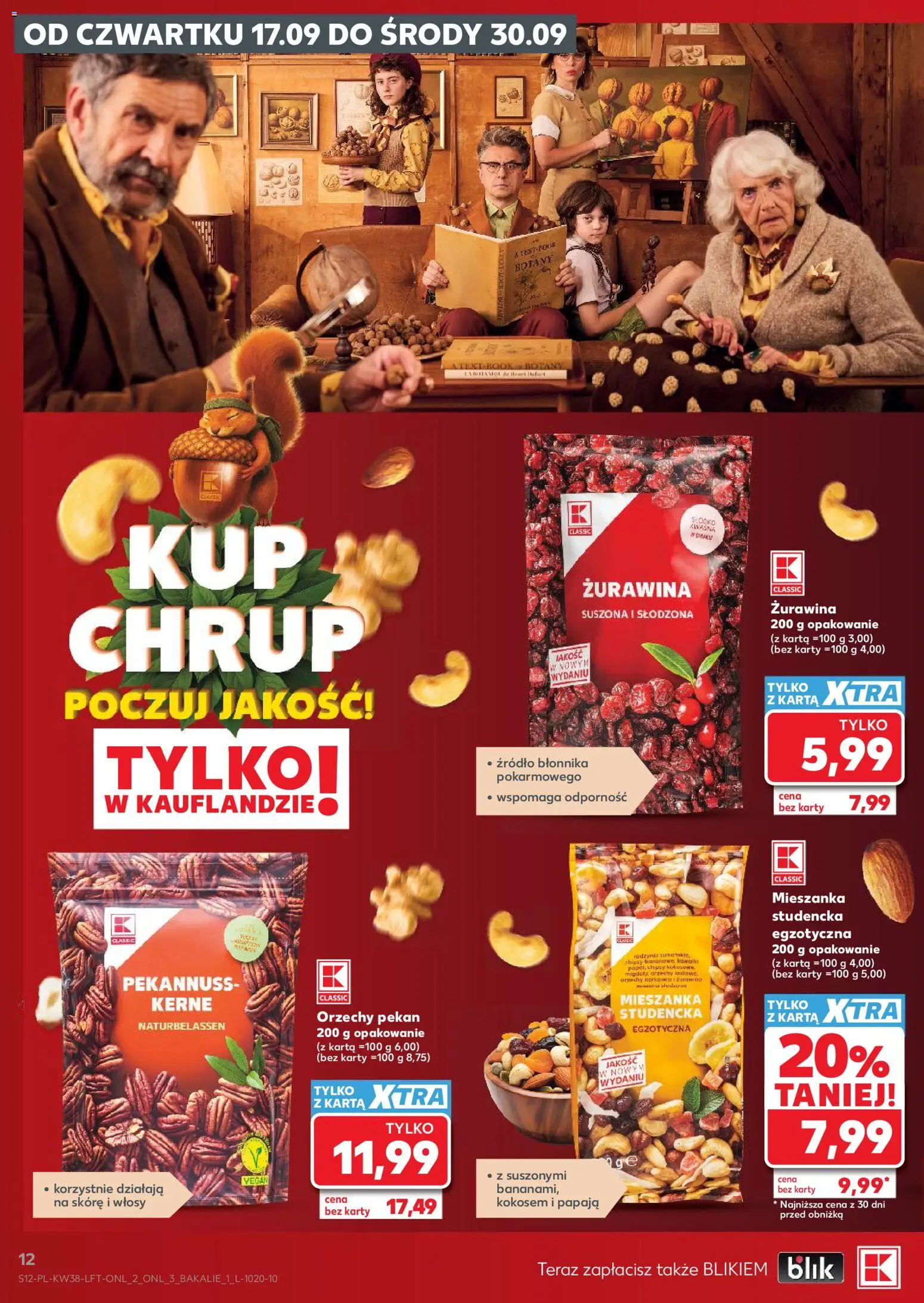 Kaufland Polsko leták od 17.09.2026 | Strana: 12 | Produkty: Chipsy, Karty