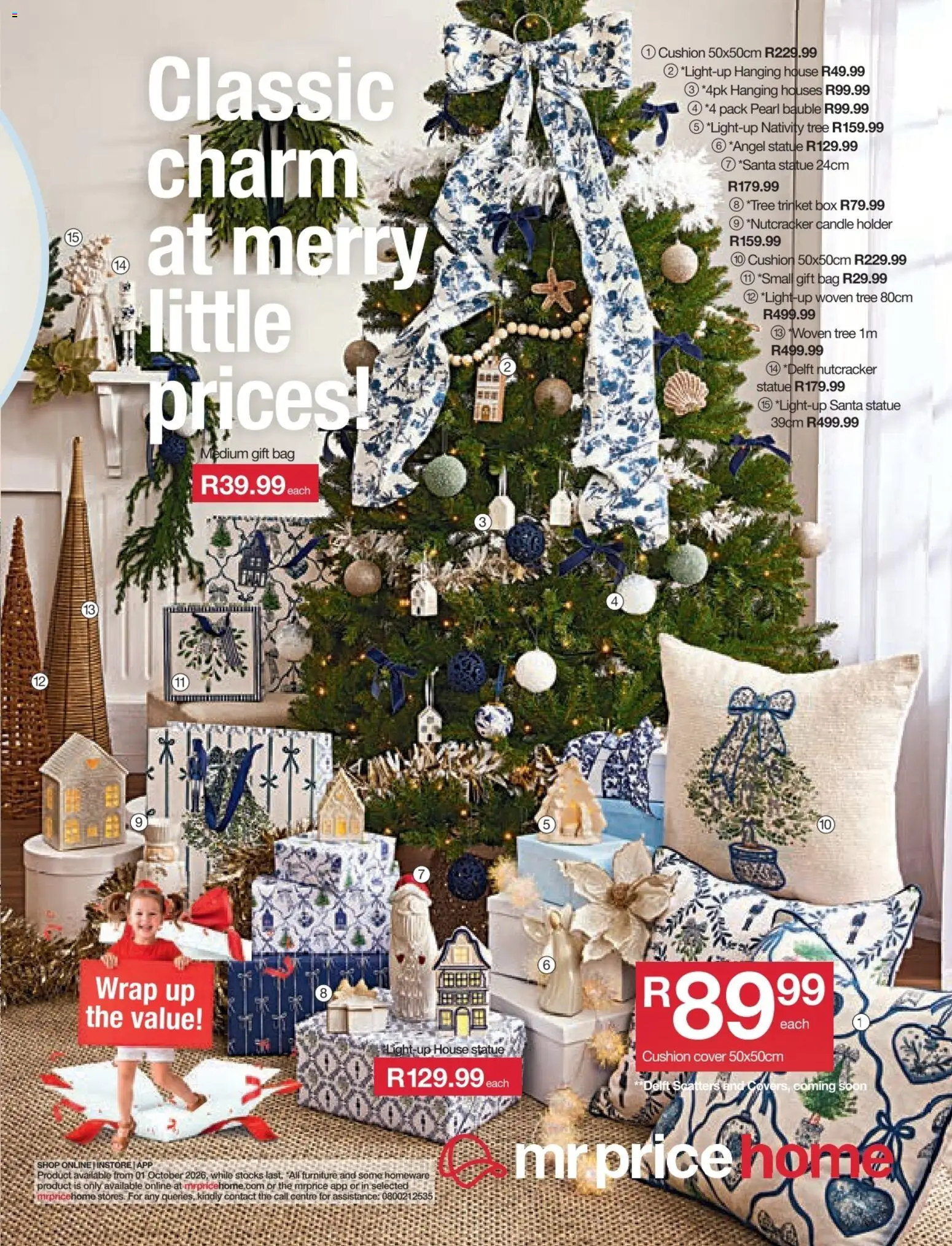 New MRP Home catalogue – valid from 01/10/2026 | Page: 3 | Products: Gift bag, Cushion, Bag, Candle holder