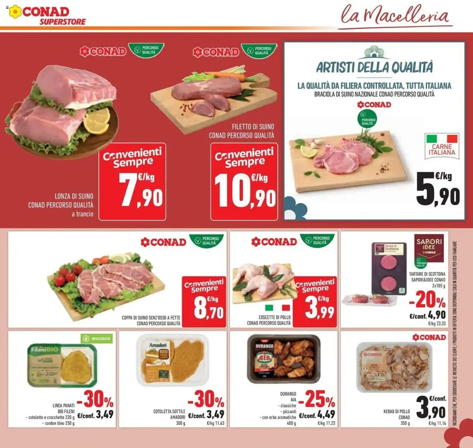 Volantino Conad del 04/06/2026 | Pagina: 15 | Prodotti: Pollo, Suino, Crocchette