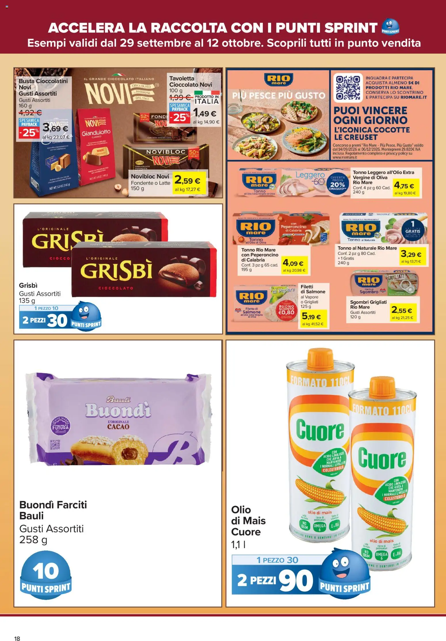 Volantino Carrefour del 13/10/2026 | Pagina: 18 | Prodotti: Filetto, Peperoncino, Tonno, Tonno al naturale