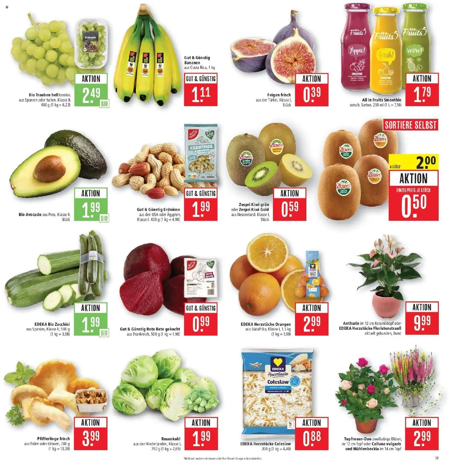 Marktkauf Prospekt Friedrichshafen (ab 05.10.2026) » Angebote online | Seite: 7 | Produkte: Bananen, Orangen, Pfifferlinge, Kiwi