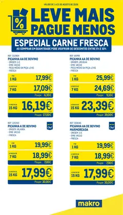Pré-visualização Makro Leve Mais Pague Menos - Carne Fresca válido de 01/08/2026