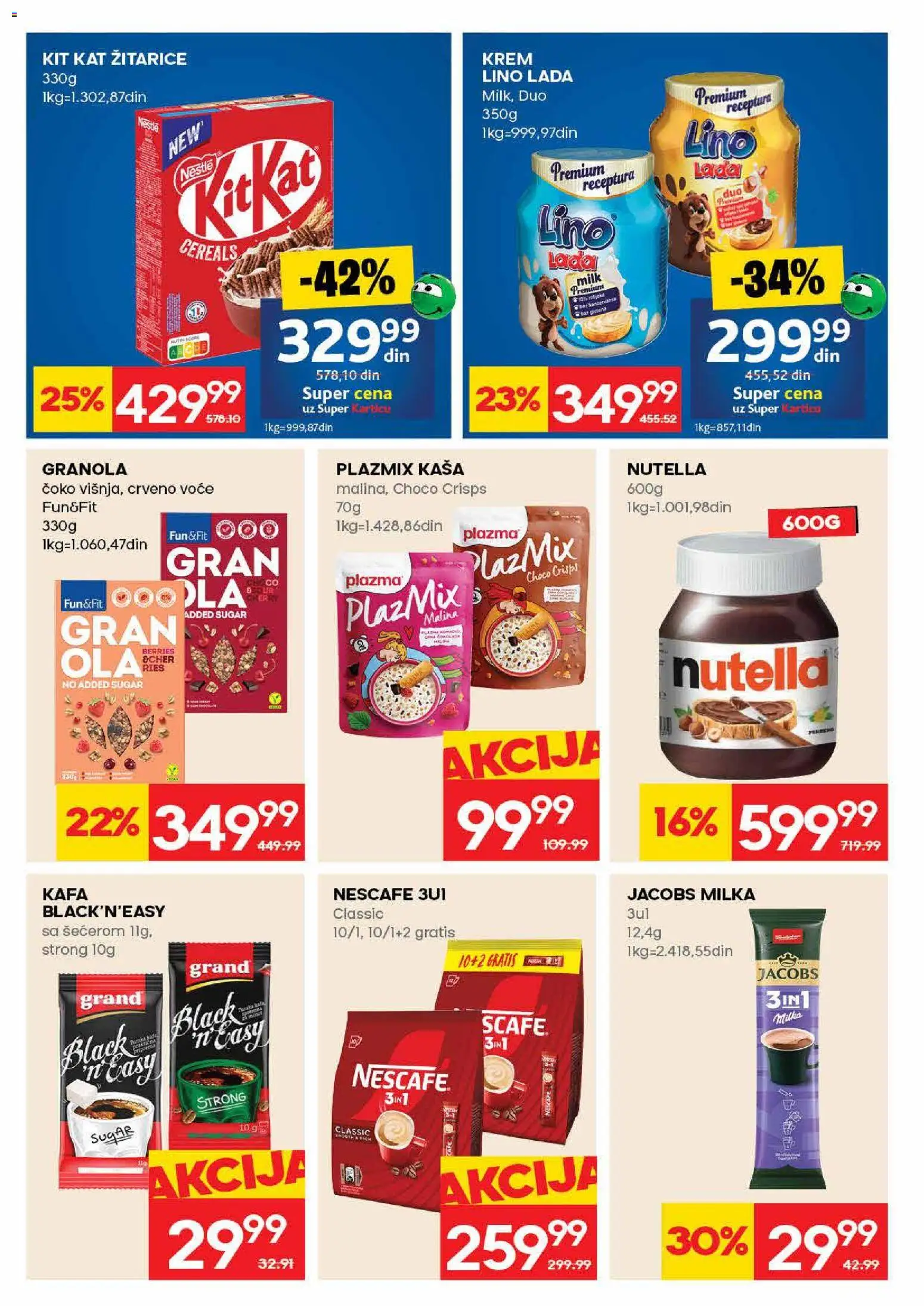 Roda katalog - važi od 21.05.2026 | Strana: 14 | Proizvode: Plazma, Granola, Nutella, Nescafé