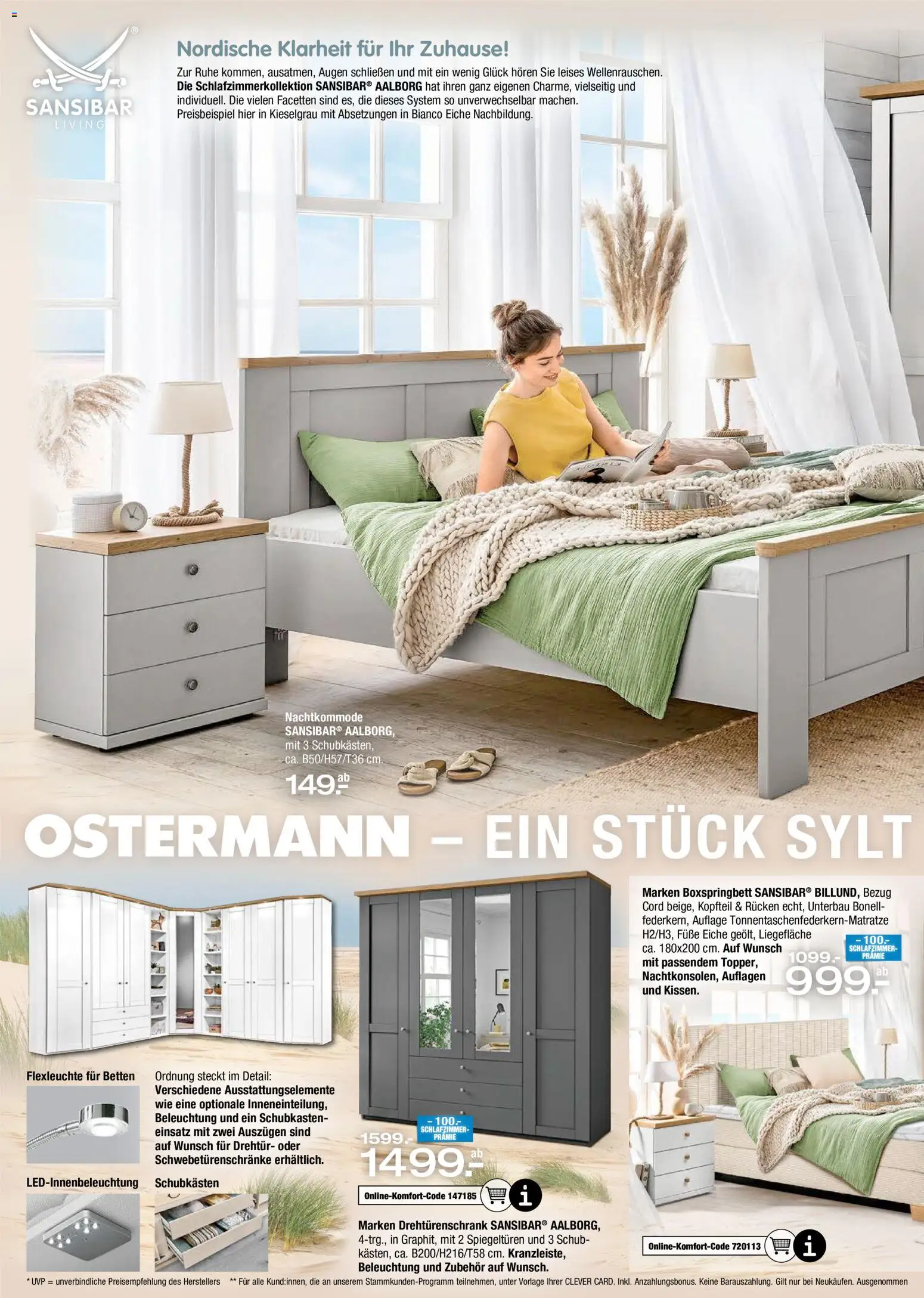 Ostermann Schlafen-spezial – gültig ab 28.05.2026 | Seite: 2 | Produkte: Drehtürenschrank, Boxspringbett