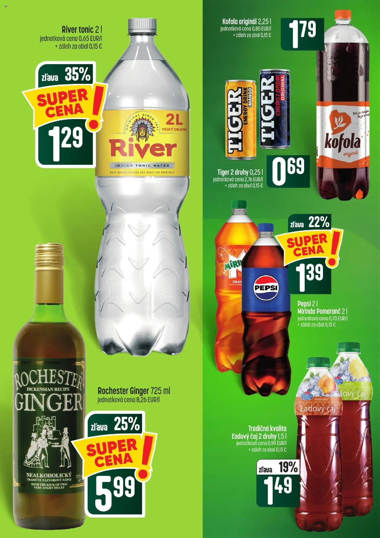 Nové COOP Jednota akcie – leták je platný od 15.10.2026 | Strana: 44 | Produkty: Čaj, Kofola, Tonic, Pepsi