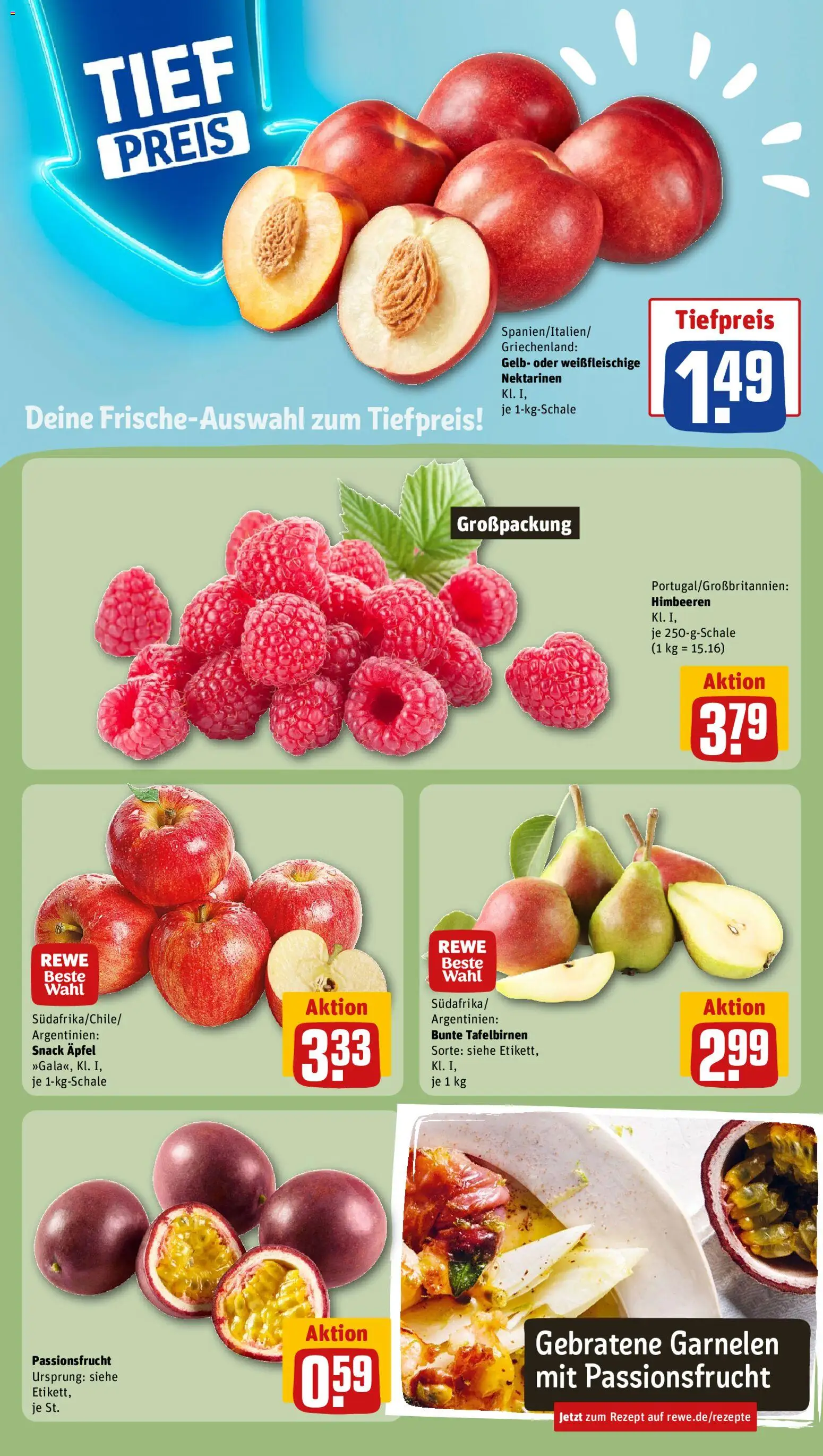 Rewe ihr Kaufpark Prospekt – gültig ab 10.08.2026 | Seite: 7 | Produkte: Himbeeren, Nektarinen, Äpfel, Garnelen