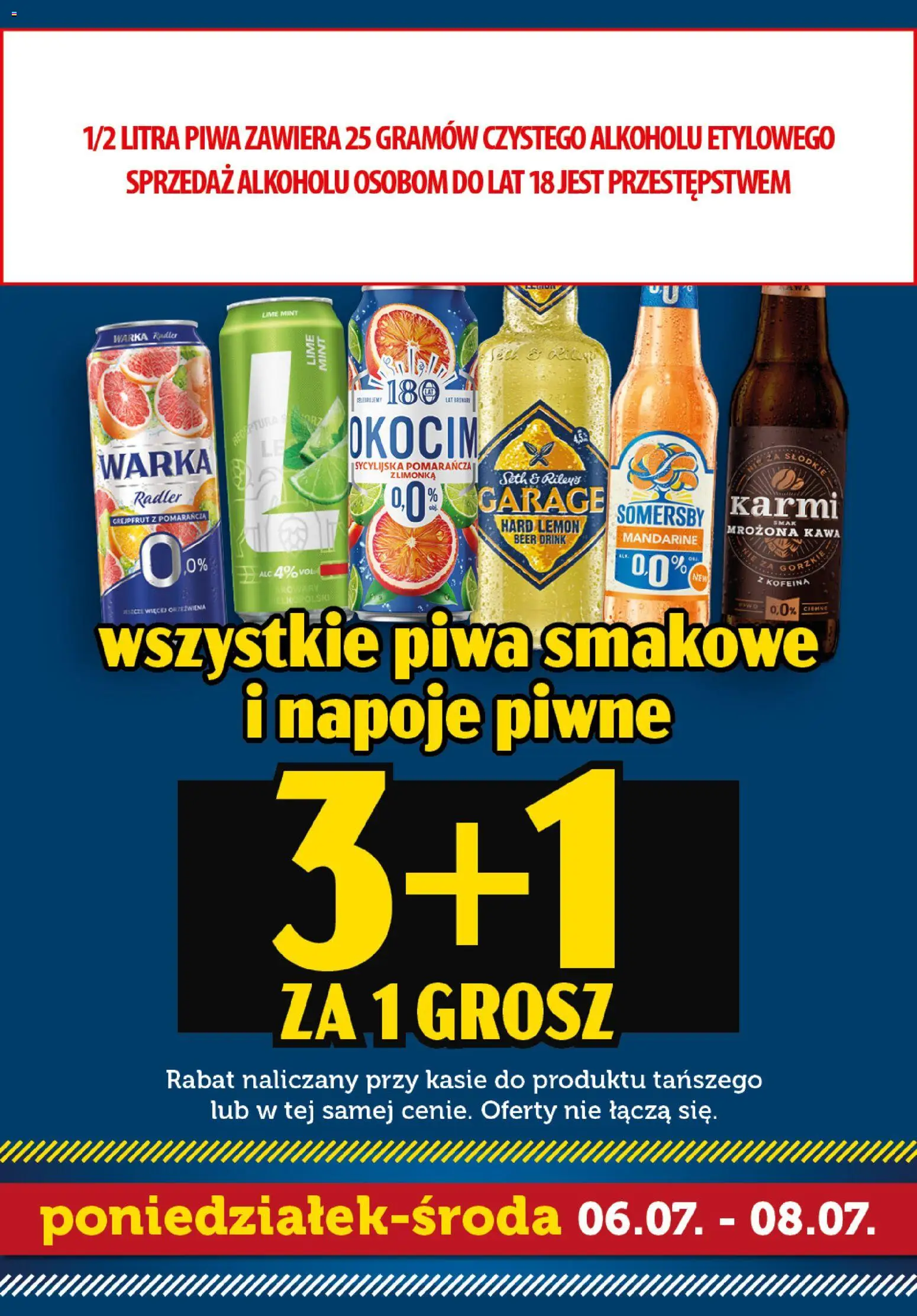 Topaz gazetka - Superstart tygodnia od 06.07.2026 | Strona: 6 | Produkty: Napoje, Warka, Somersby, Grejpfrut