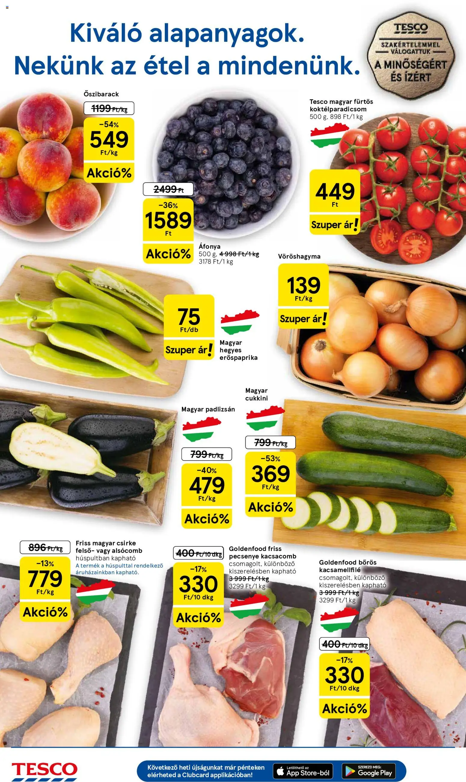 Tesco akciós ujság - amely érvényes a következő dátumtól: 2026.07.09. | Oldal: 2 | Termékek: Padlizsán, Cukkini, Vöröshagyma, Koktélparadicsom