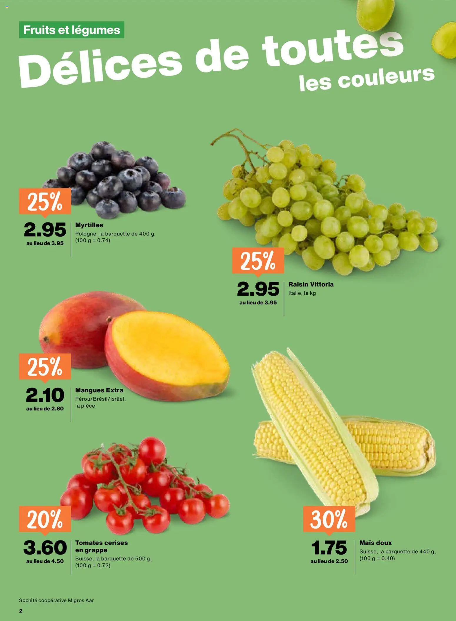 Migros aktionen FR – gültig ab 13.08.2026 | Seite: 2 | Produkte: Mais