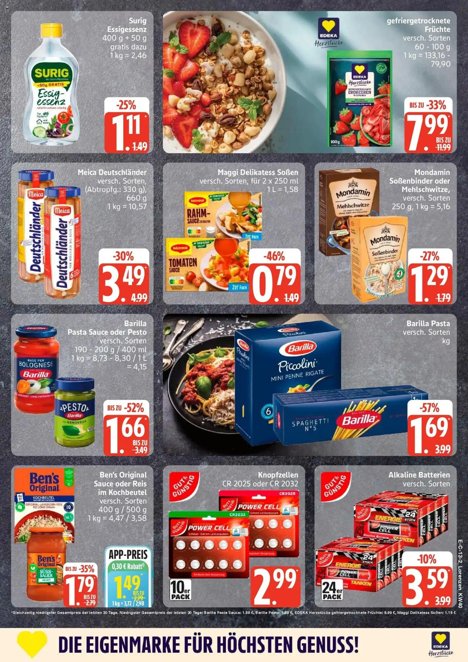 Marktkauf Prospekt Heide (ab 28.09.2026) » Angebote online | Seite: 17 | Produkte: Maggi, Pasta, Reis, Erdbeeren