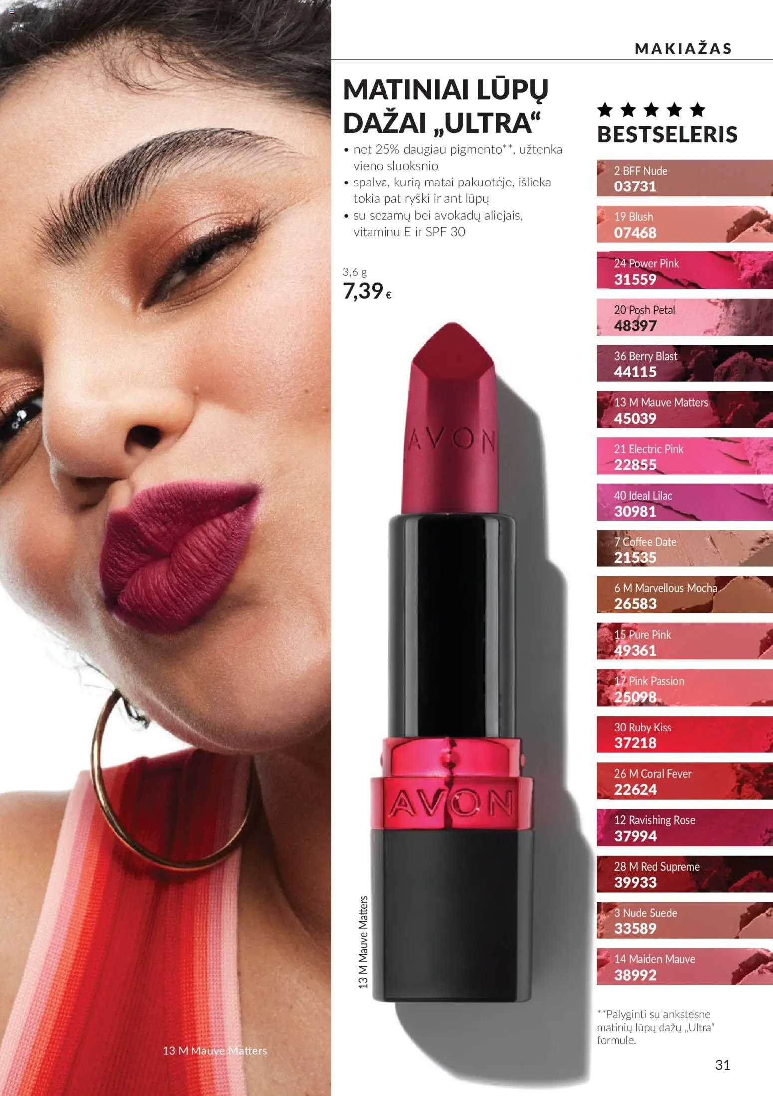 AVON akcijos nuo 2026.09.30 | Puslapis: 31 | Prekių: Makiažas